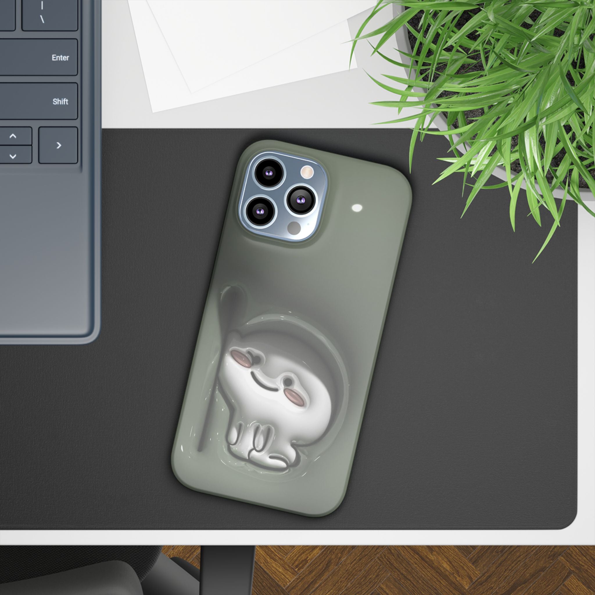 Cute Character Slim Phone Case | Whimsical Protection for Phones | Aesthetic Gift for Teens | Adorable Accessories | Trendy Tech Cases
