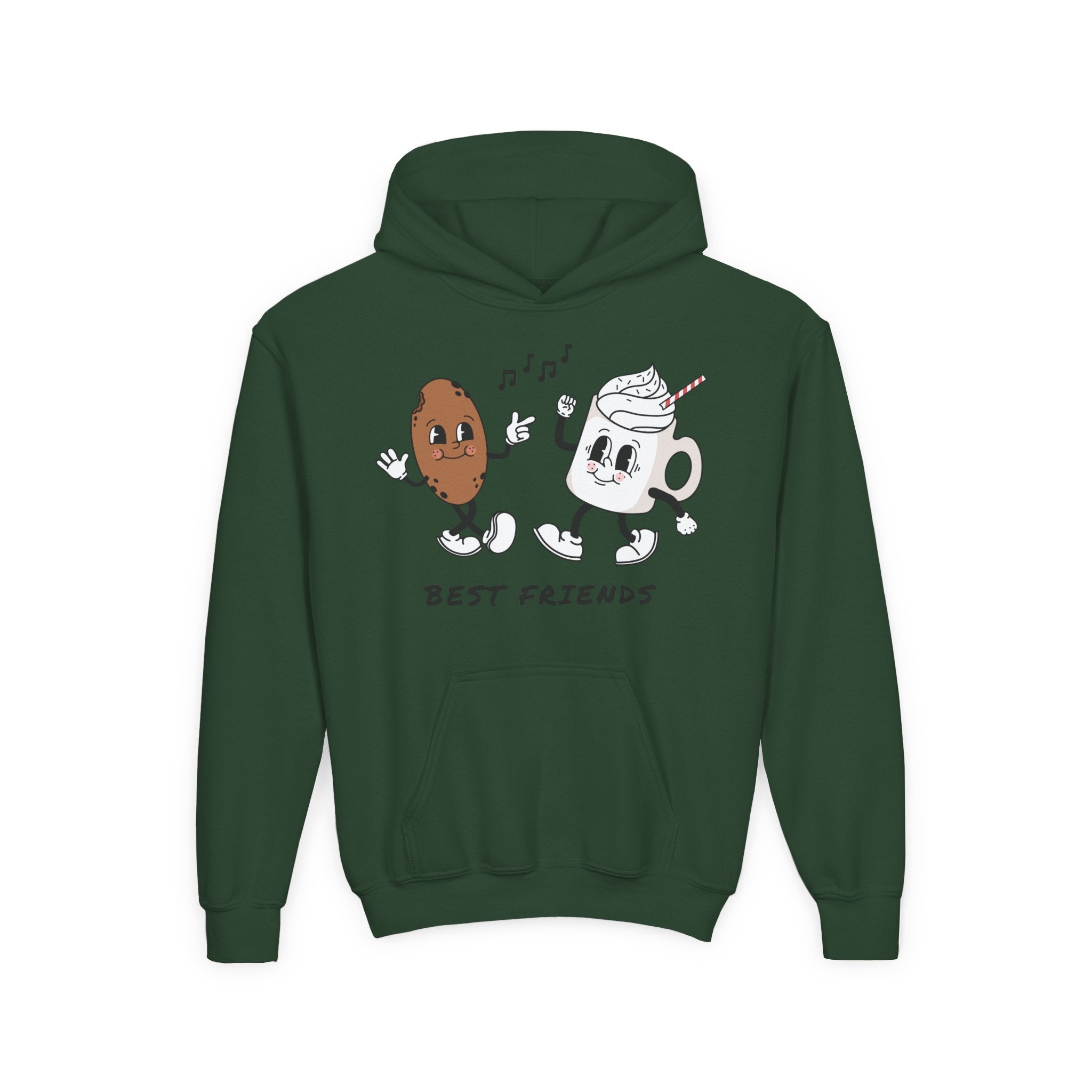 Best Friends Youth Hoodie - Cute Friendship Sweatshirt for Kids, Gift for Besties, Matching Outfit, Cozy Wear for Playdates - Threads & Echo