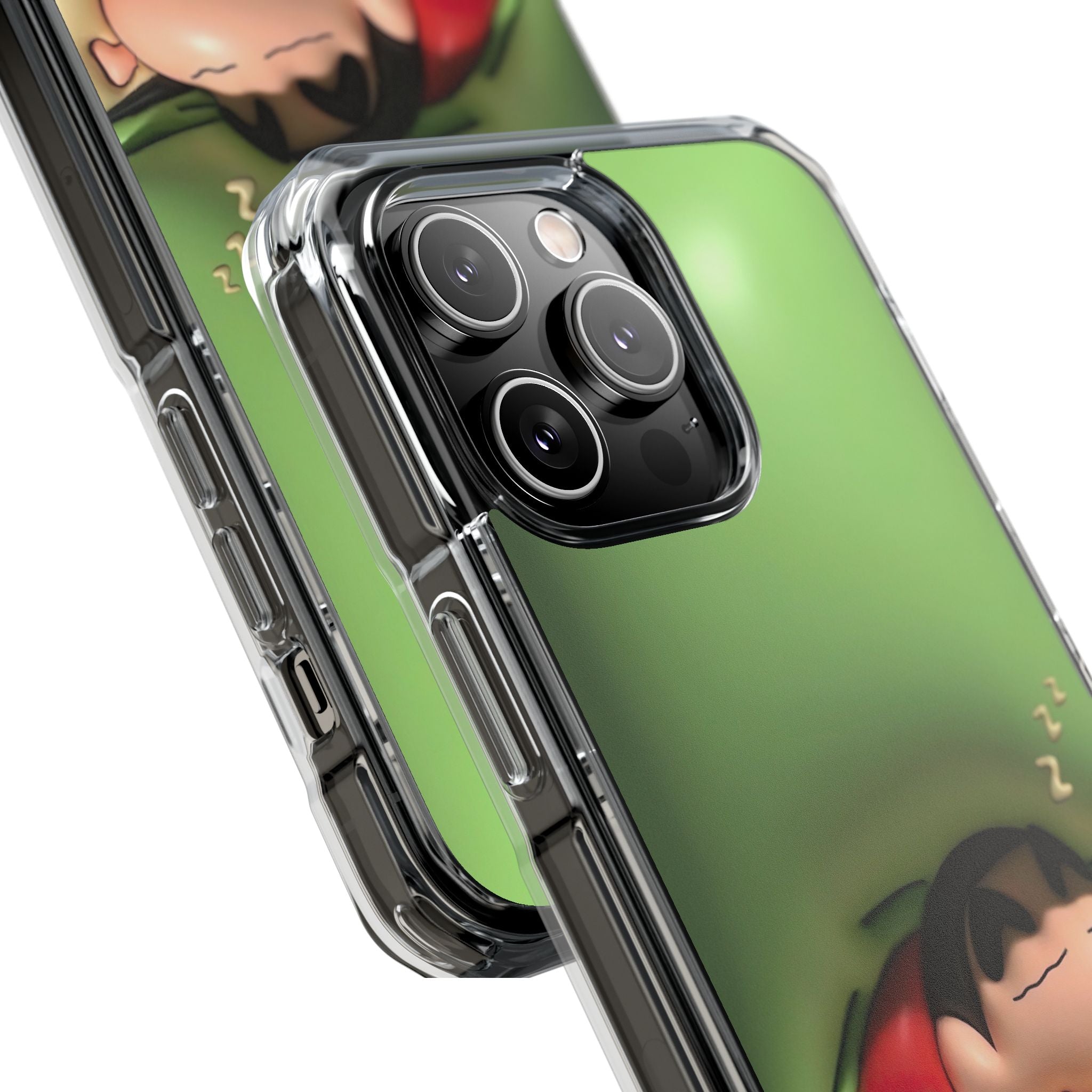 Cute Cartoon Magnetic Phone Case, Clear Impact Case, Fun Phone Cover for Kids, Gift for Anime Lovers, Unique Phone Accessory