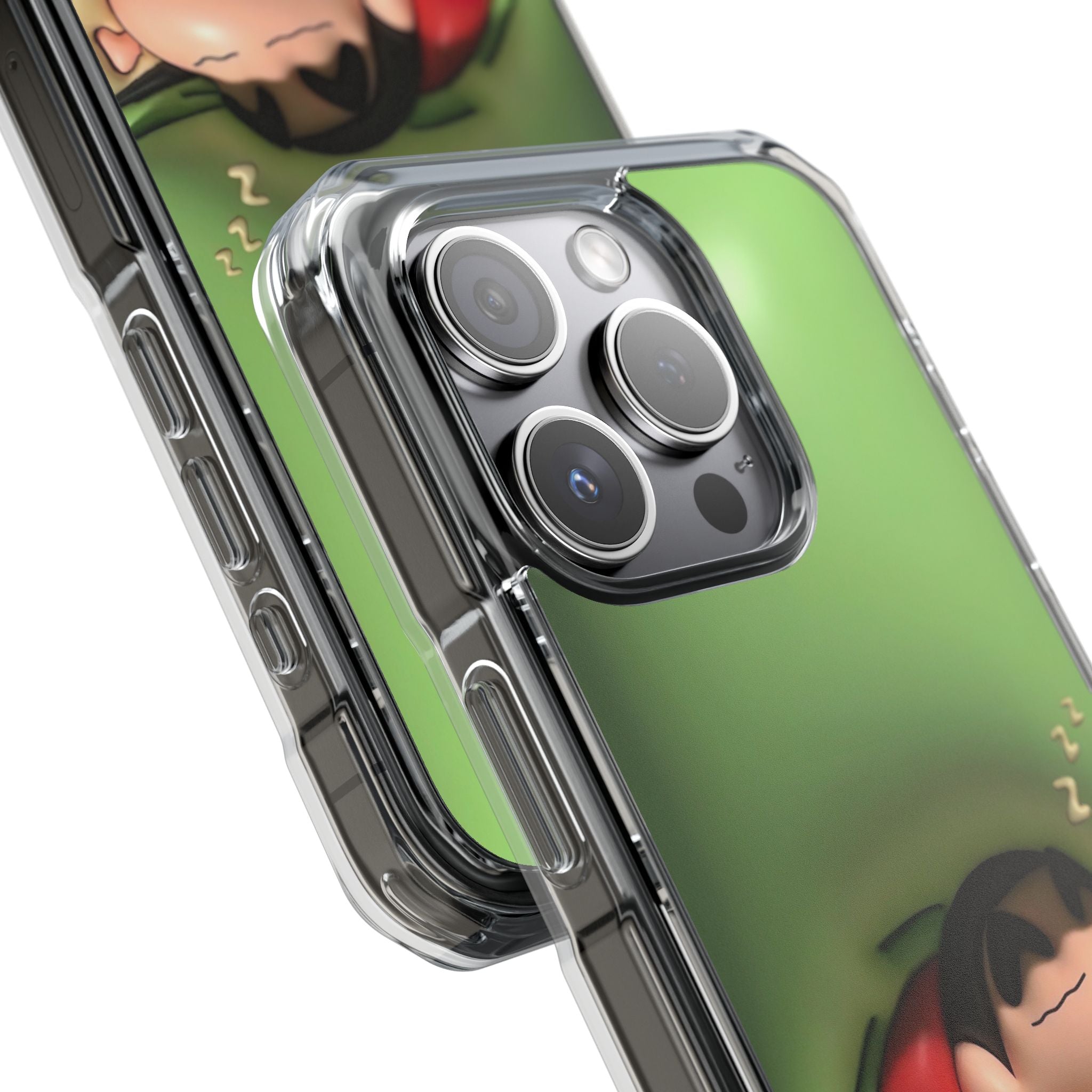 Cute Cartoon Magnetic Phone Case, Clear Impact Case, Fun Phone Cover for Kids, Gift for Anime Lovers, Unique Phone Accessory