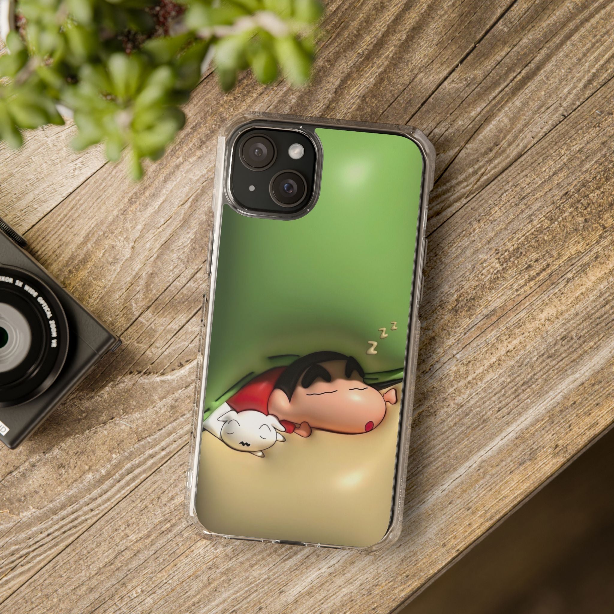 Cute Cartoon Magnetic Phone Case, Clear Impact Case, Fun Phone Cover for Kids, Gift for Anime Lovers, Unique Phone Accessory