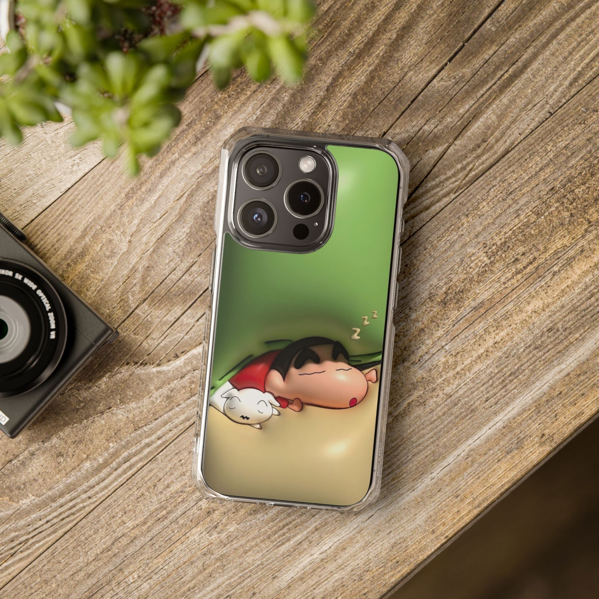 Cute Cartoon Magnetic Phone Case, Clear Impact Case, Fun Phone Cover for Kids, Gift for Anime Lovers, Unique Phone Accessory
