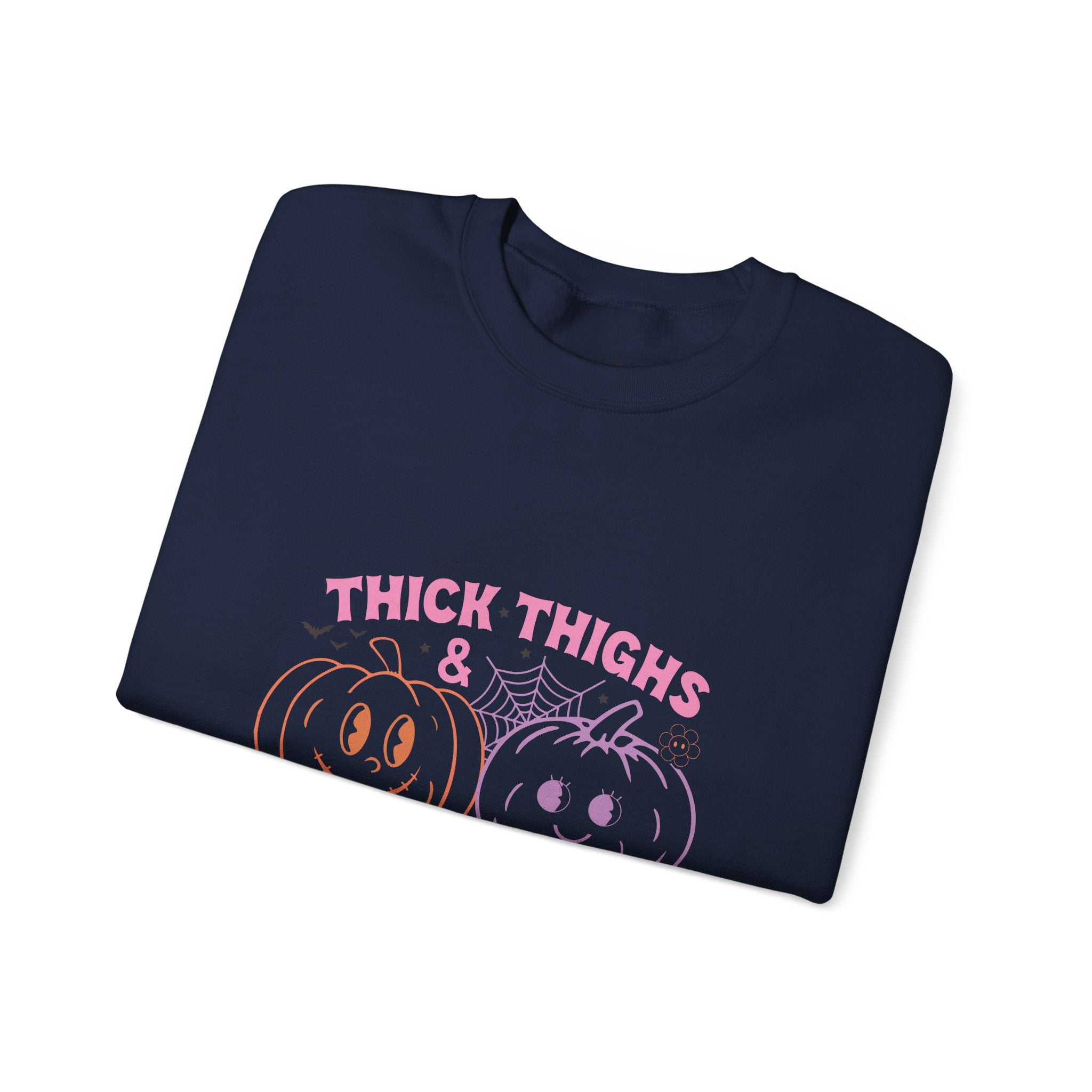 Spooky Vibes Sweatshirt, Pumpkin Crewneck, Halloween Apparel, Cozy Fall Fashion, Unisex Casual Wear, Perfect for Halloween Parties