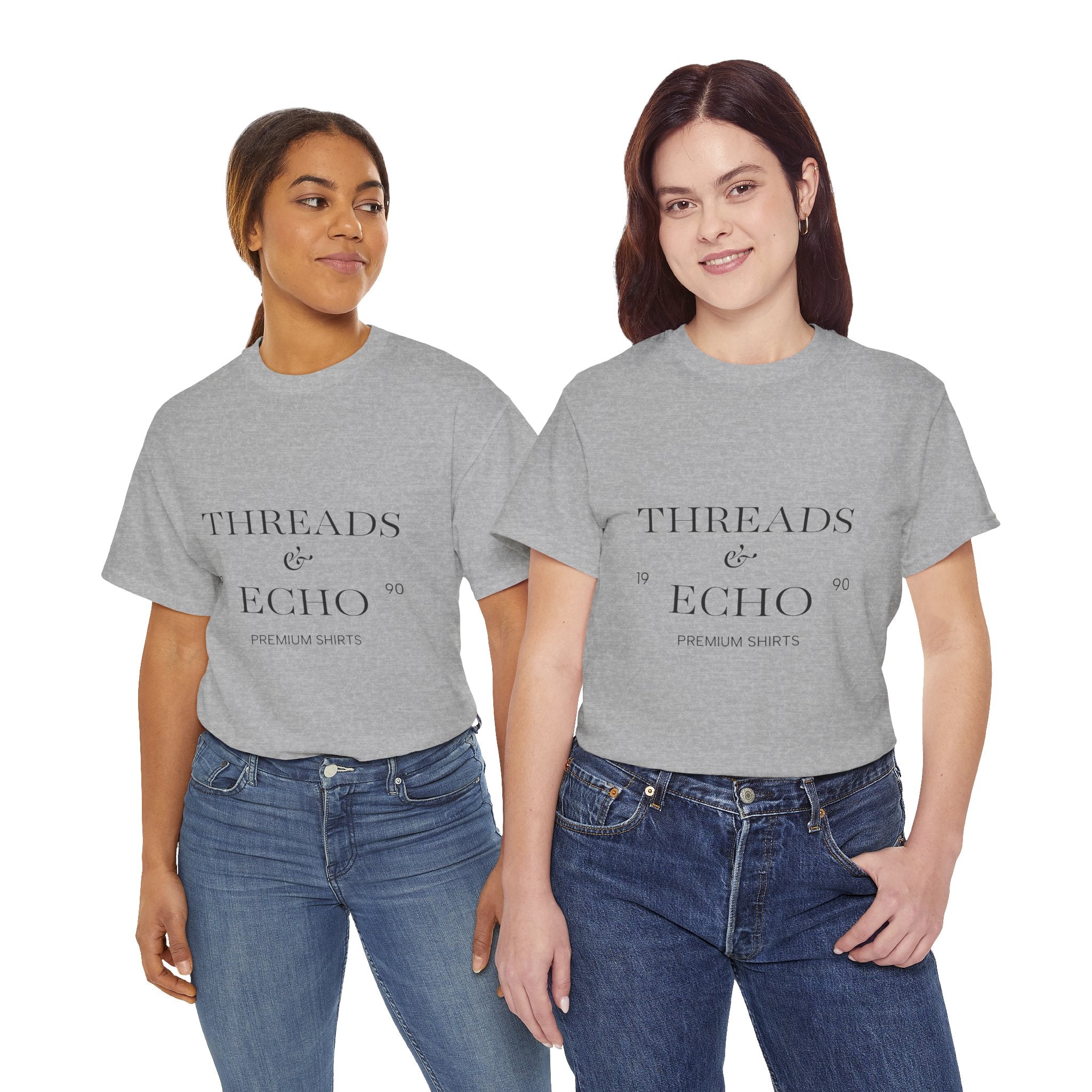 Classic Graphic Tee, Casual Everyday Wear, Unisex Cotton Shirt, Gift for Her/Him, Trendy Streetwear, Birthday/Anniversary/Graduation Gift - Threads & Echo