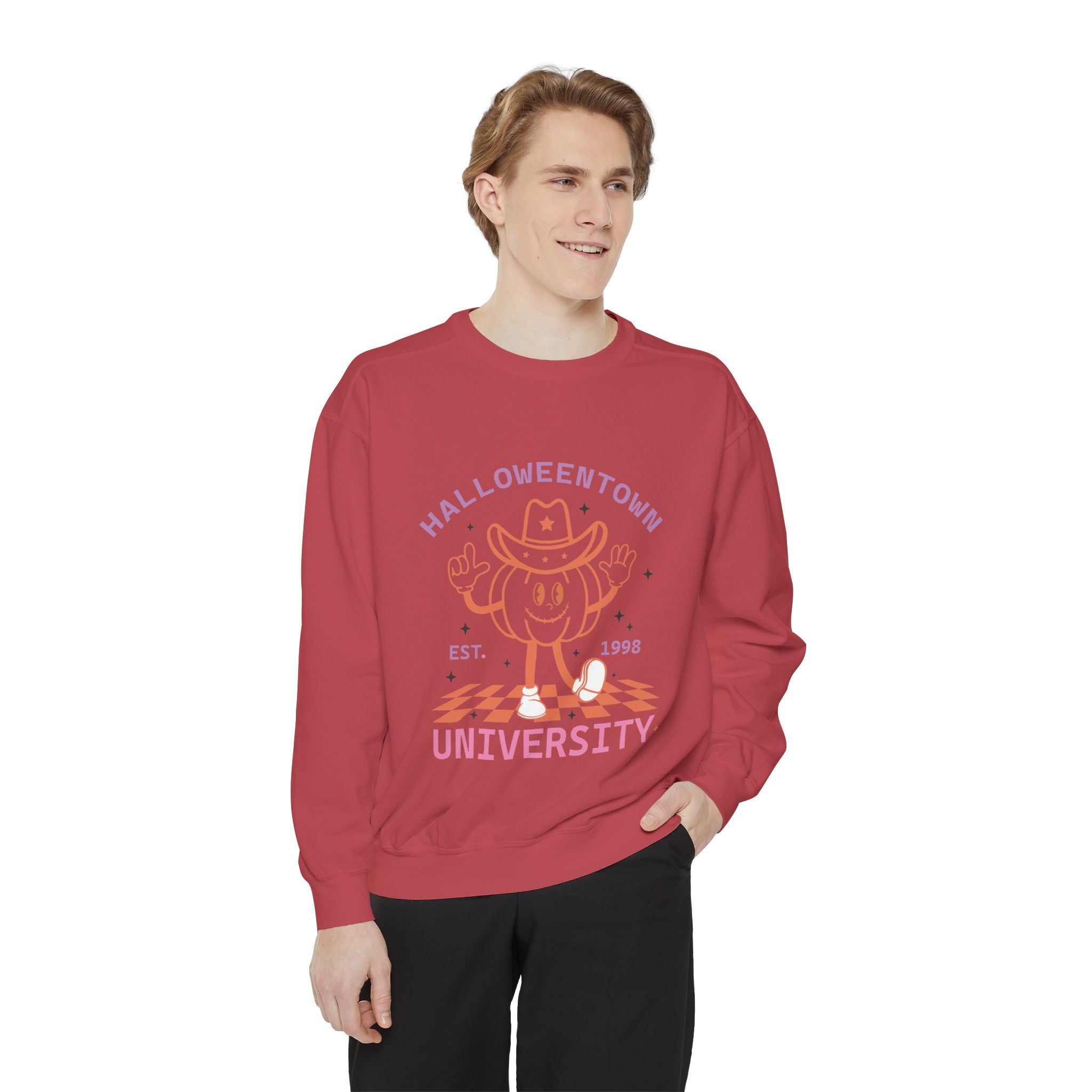 Halloween Town Sweatshirt, Cozy Fall Apparel, Unisex Halloween Clothing, Funny Sweatshirt, Trick or Treat Outfit, Gift for Halloween Lovers