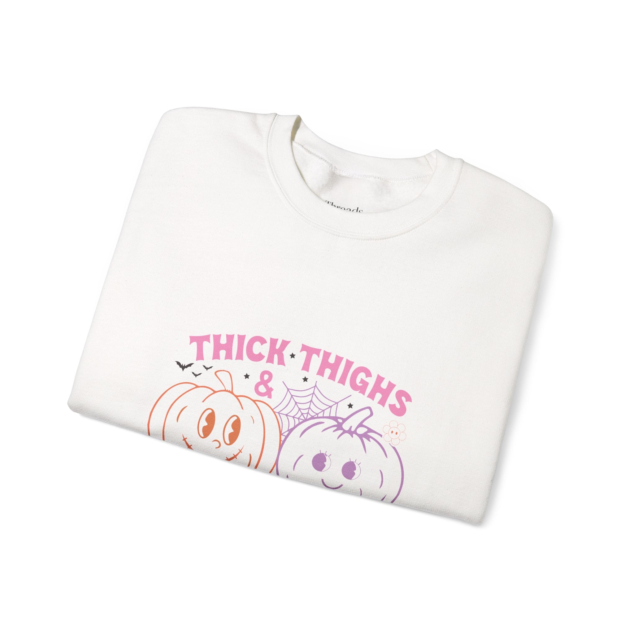 Spooky Vibes Sweatshirt, Pumpkin Crewneck, Halloween Apparel, Cozy Fall Fashion, Unisex Casual Wear, Perfect for Halloween Parties