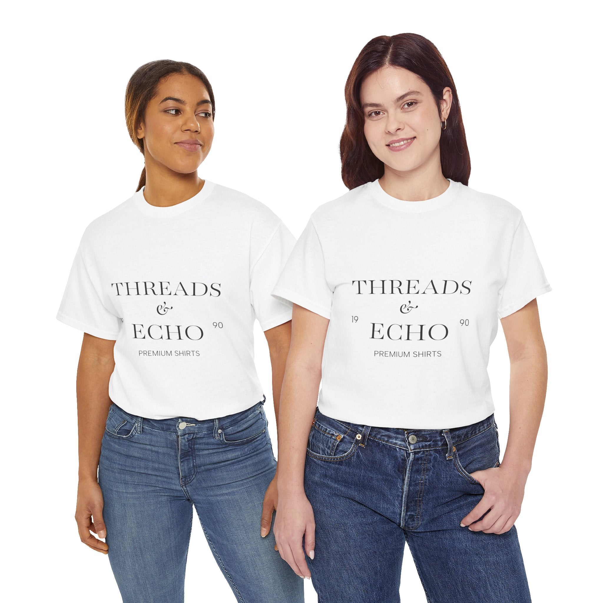 Classic Graphic Tee, Casual Everyday Wear, Unisex Cotton Shirt, Gift for Her/Him, Trendy Streetwear, Birthday/Anniversary/Graduation Gift - Threads & Echo