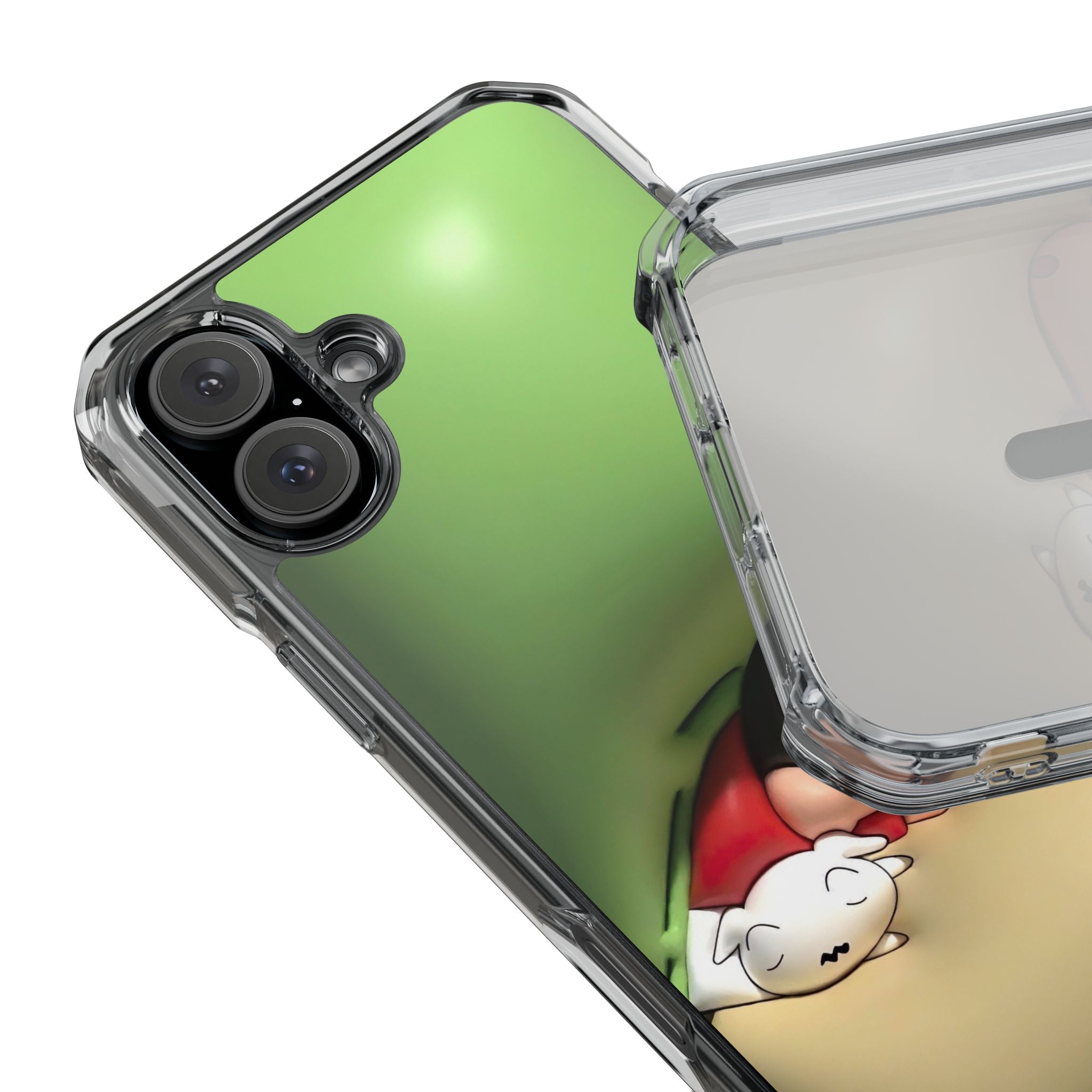 Cute Cartoon Magnetic Phone Case, Clear Impact Case, Fun Phone Cover for Kids, Gift for Anime Lovers, Unique Phone Accessory