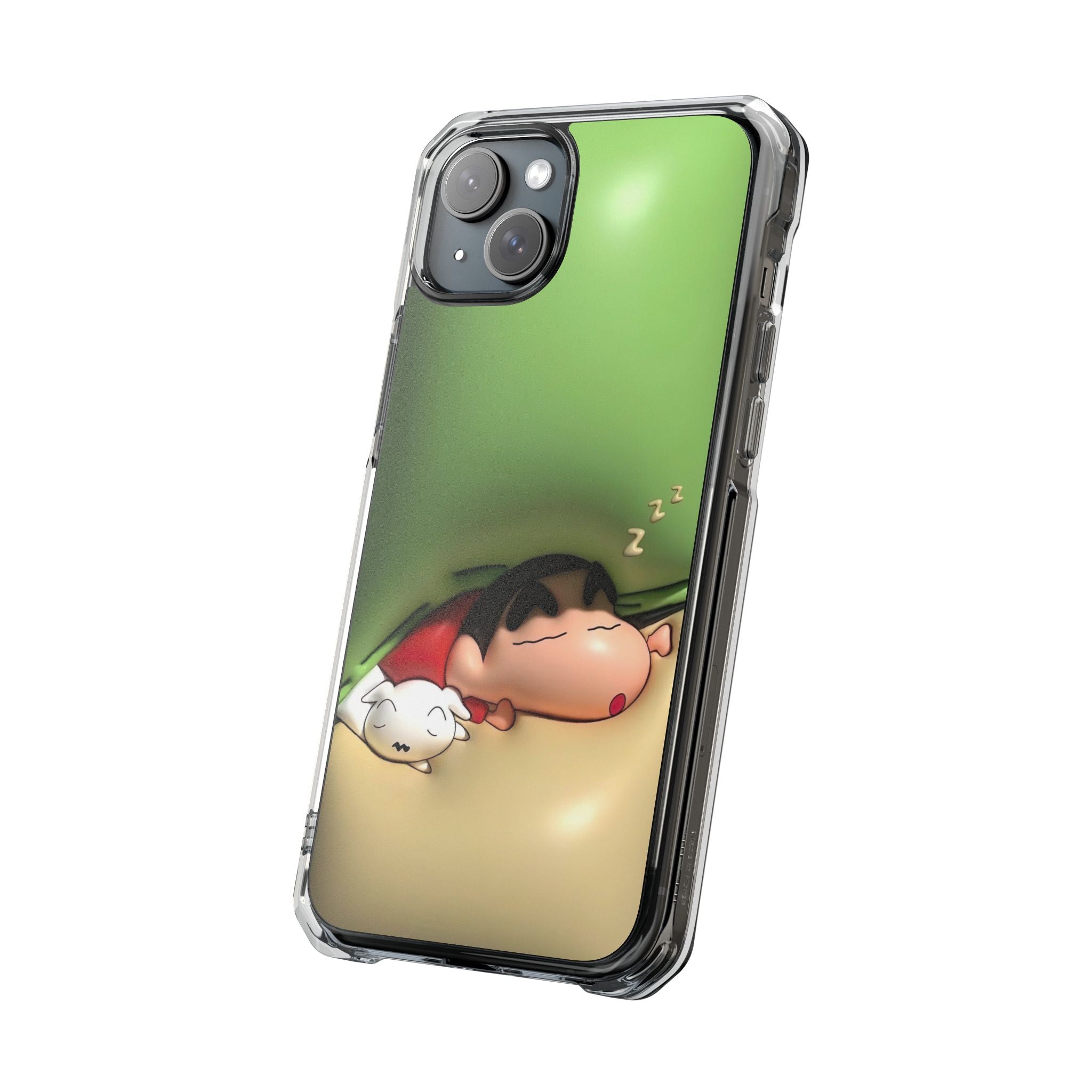 Cute Cartoon Magnetic Phone Case, Clear Impact Case, Fun Phone Cover for Kids, Gift for Anime Lovers, Unique Phone Accessory