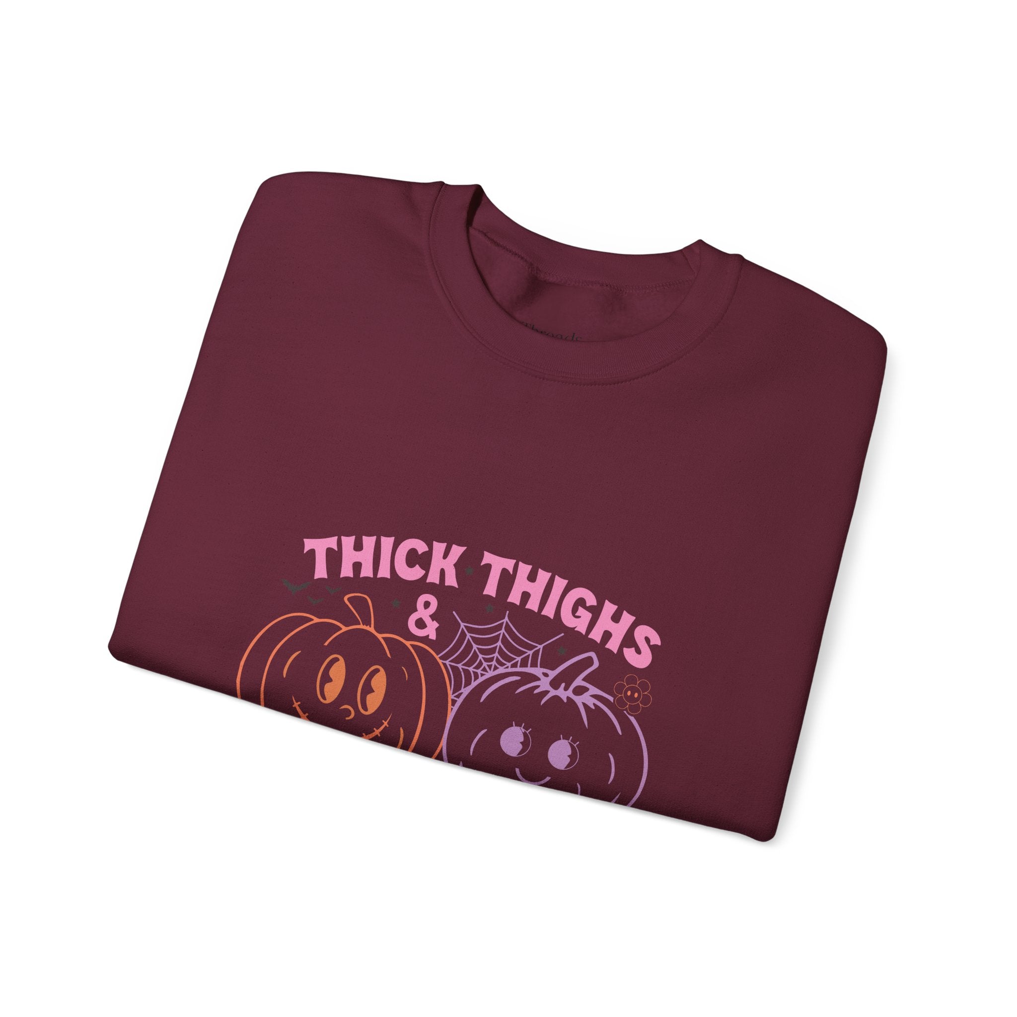 Spooky Vibes Sweatshirt, Pumpkin Crewneck, Halloween Apparel, Cozy Fall Fashion, Unisex Casual Wear, Perfect for Halloween Parties