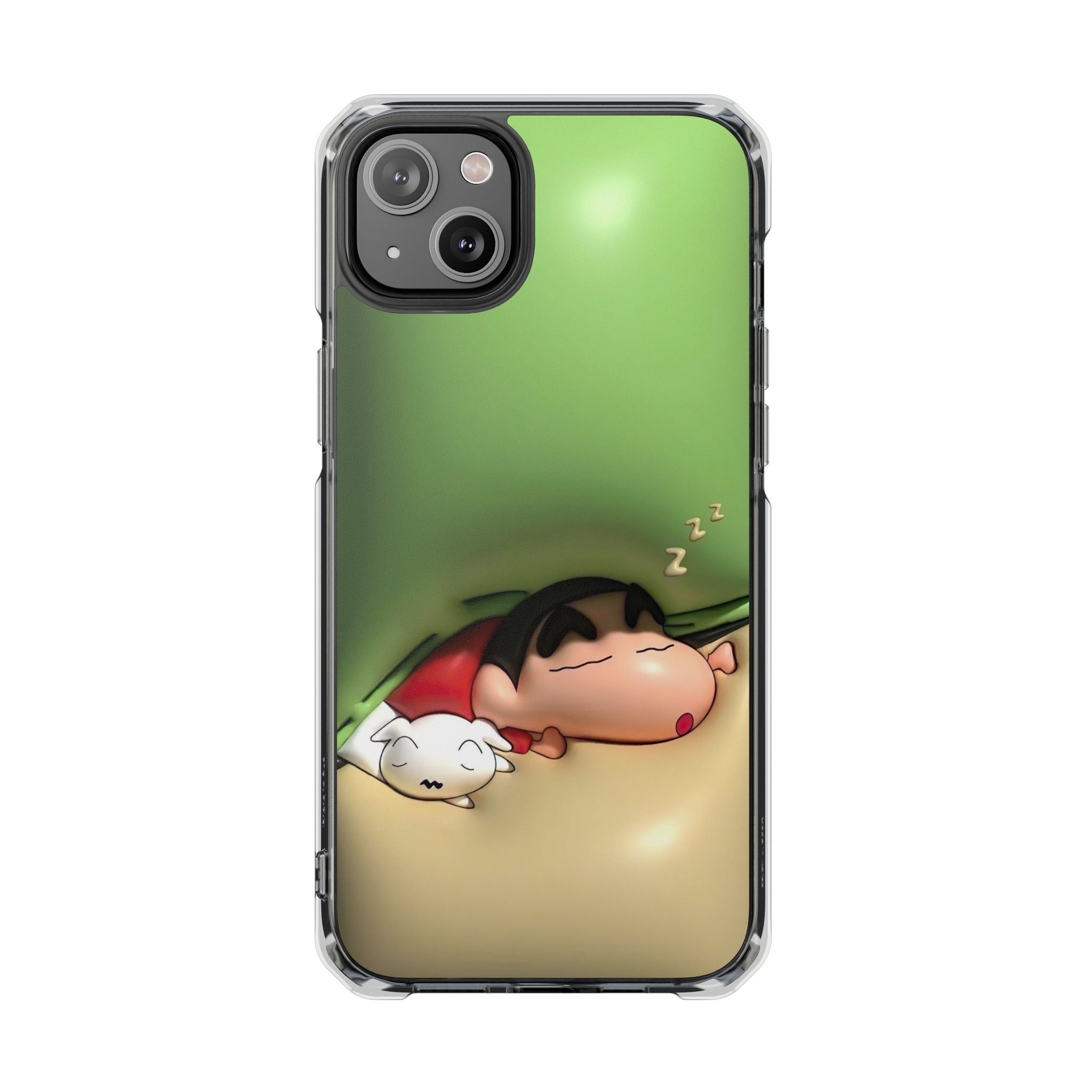 Cute Cartoon Magnetic Phone Case, Clear Impact Case, Fun Phone Cover for Kids, Gift for Anime Lovers, Unique Phone Accessory