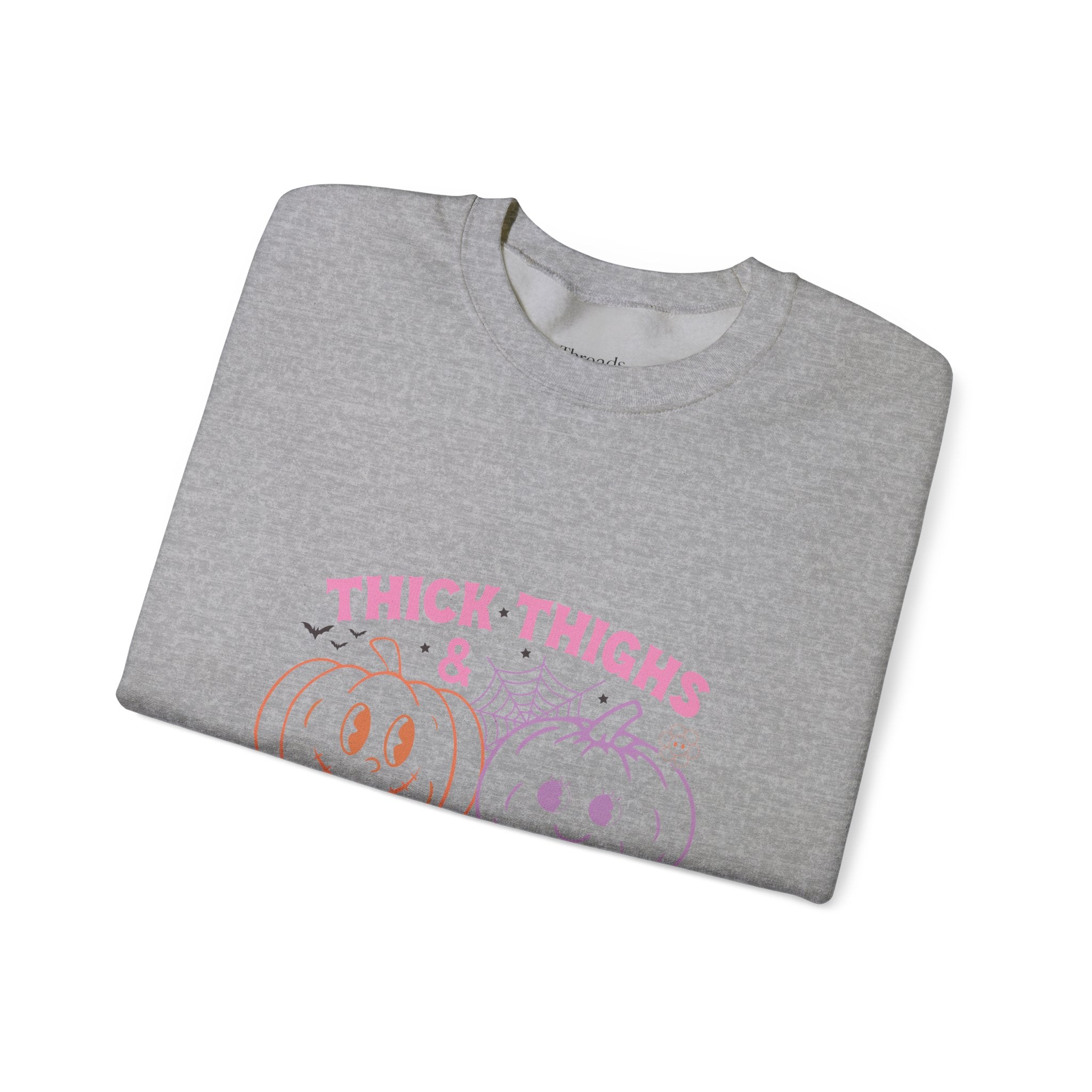 Spooky Vibes Sweatshirt, Pumpkin Crewneck, Halloween Apparel, Cozy Fall Fashion, Unisex Casual Wear, Perfect for Halloween Parties