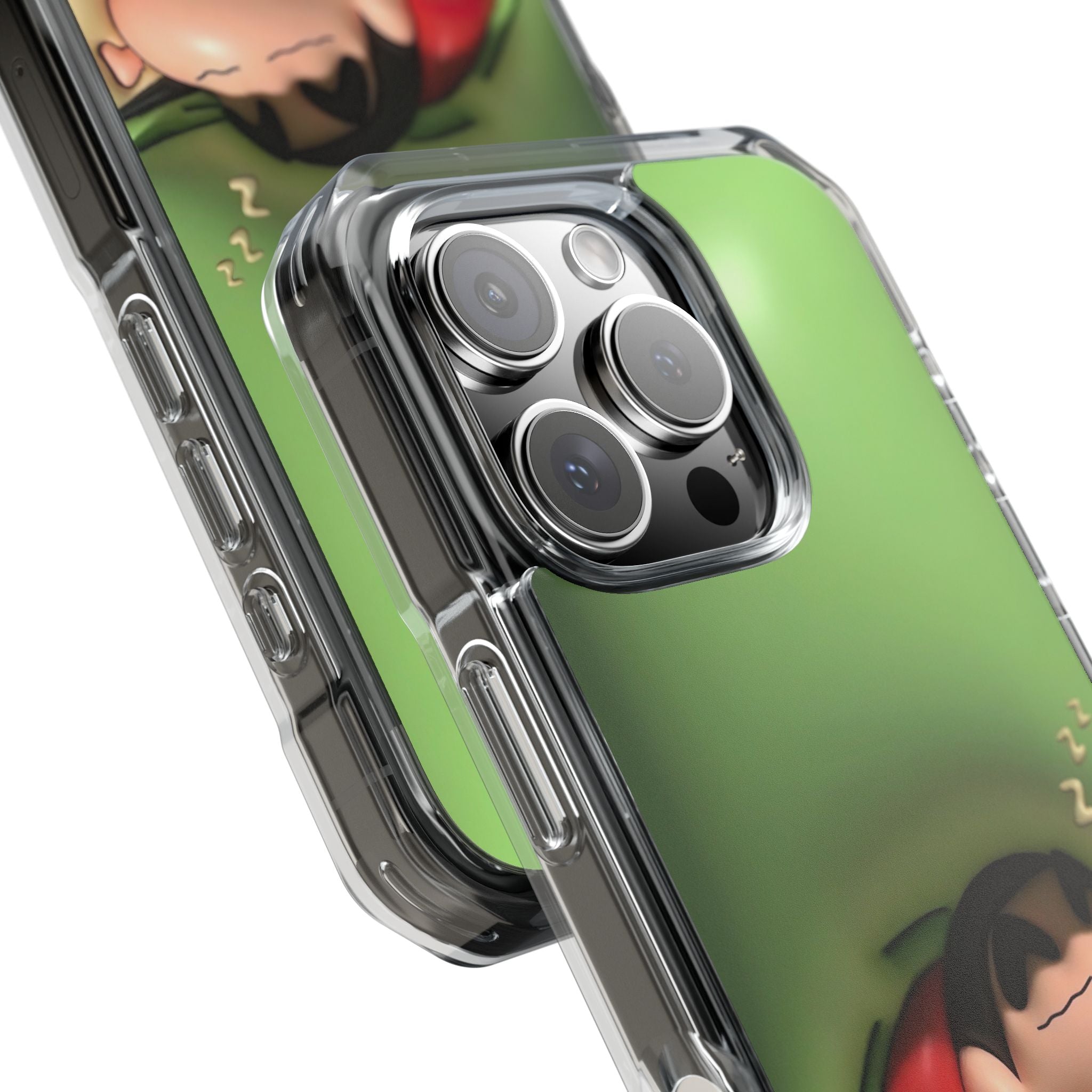 Cute Cartoon Magnetic Phone Case, Clear Impact Case, Fun Phone Cover for Kids, Gift for Anime Lovers, Unique Phone Accessory