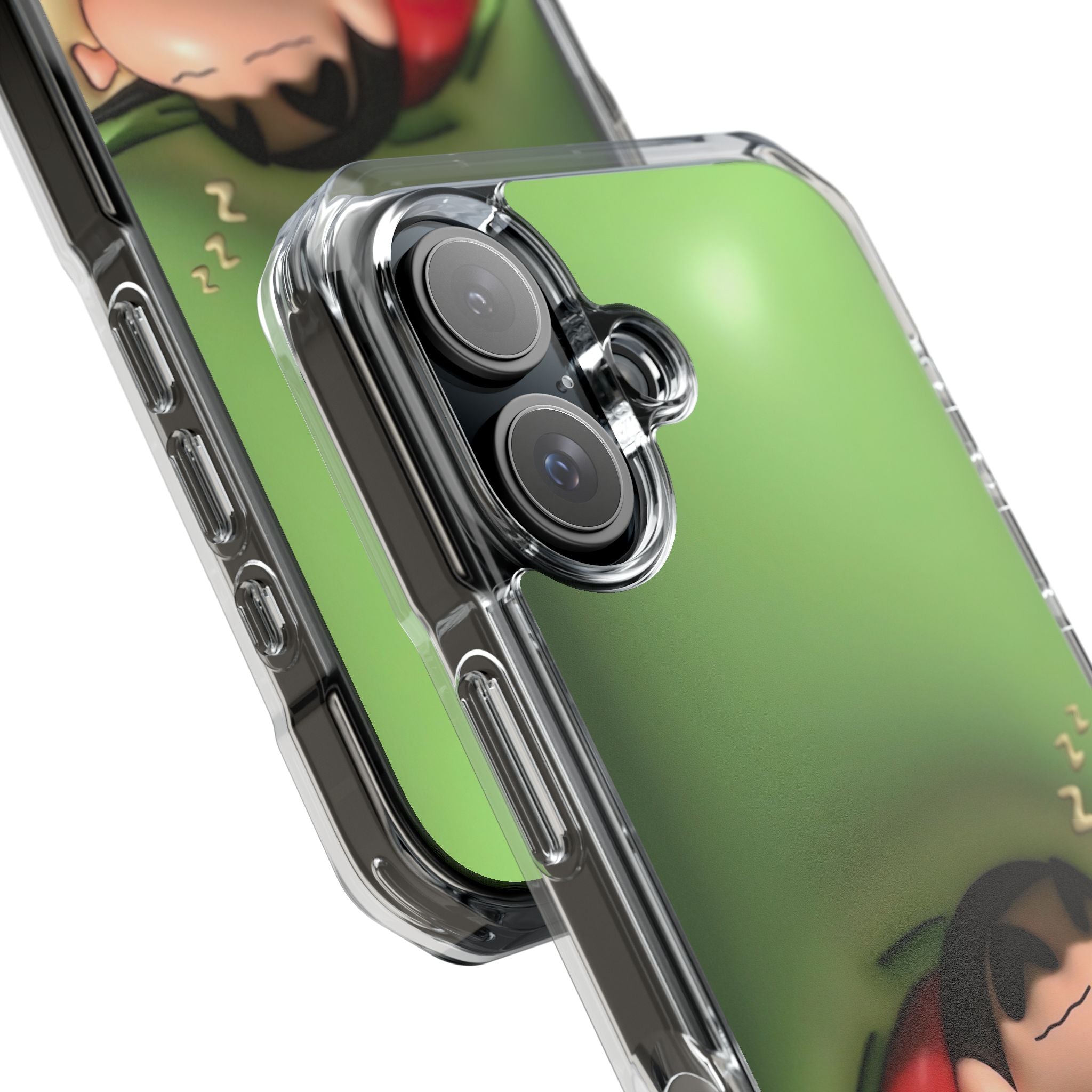 Cute Cartoon Magnetic Phone Case, Clear Impact Case, Fun Phone Cover for Kids, Gift for Anime Lovers, Unique Phone Accessory
