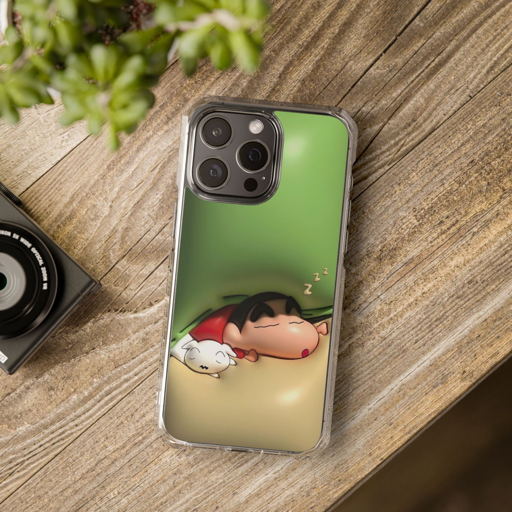 Cute Cartoon Magnetic Phone Case, Clear Impact Case, Fun Phone Cover for Kids, Gift for Anime Lovers, Unique Phone Accessory