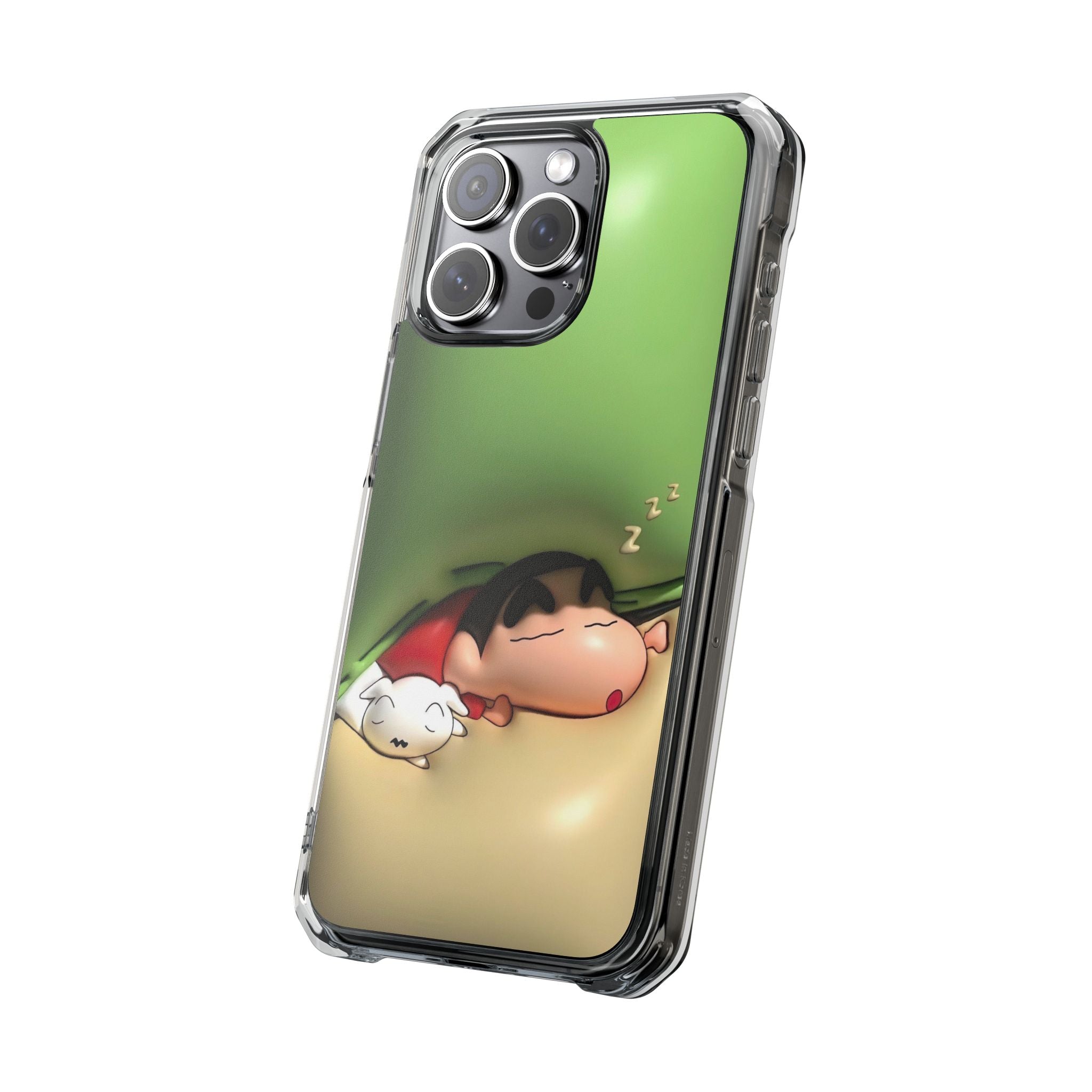 Cute Cartoon Magnetic Phone Case, Clear Impact Case, Fun Phone Cover for Kids, Gift for Anime Lovers, Unique Phone Accessory