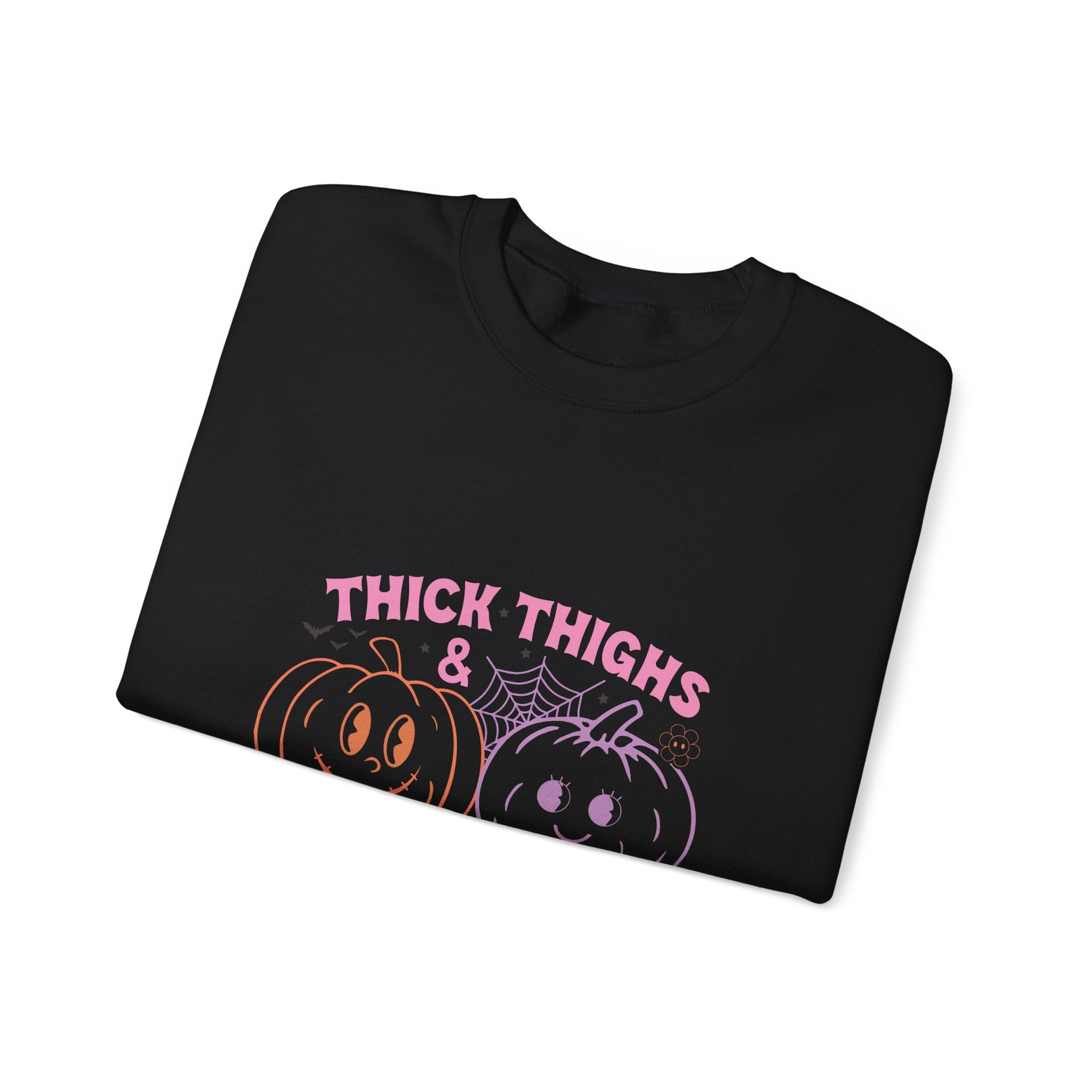 Spooky Vibes Sweatshirt, Pumpkin Crewneck, Halloween Apparel, Cozy Fall Fashion, Unisex Casual Wear, Perfect for Halloween Parties