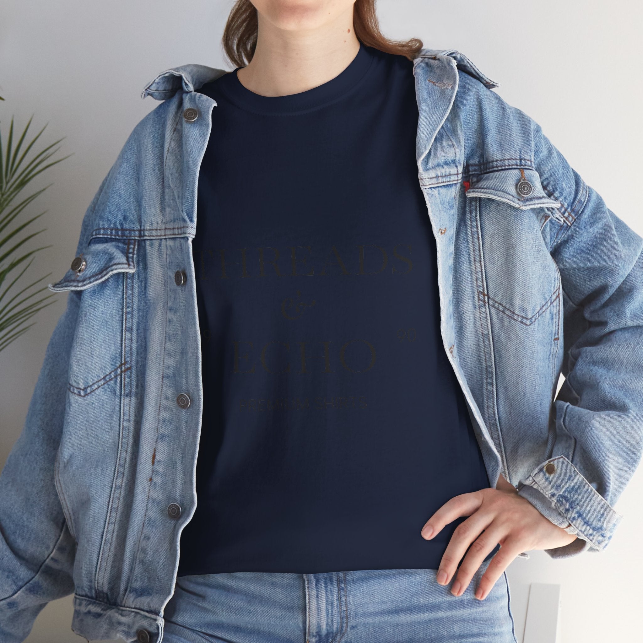 Classic Graphic Tee, Casual Everyday Wear, Unisex Cotton Shirt, Gift for Her/Him, Trendy Streetwear, Birthday/Anniversary/Graduation Gift - Threads & Echo