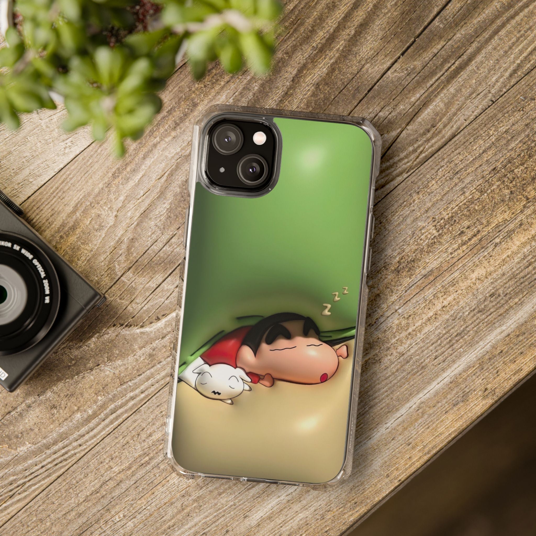 Cute Cartoon Magnetic Phone Case, Clear Impact Case, Fun Phone Cover for Kids, Gift for Anime Lovers, Unique Phone Accessory