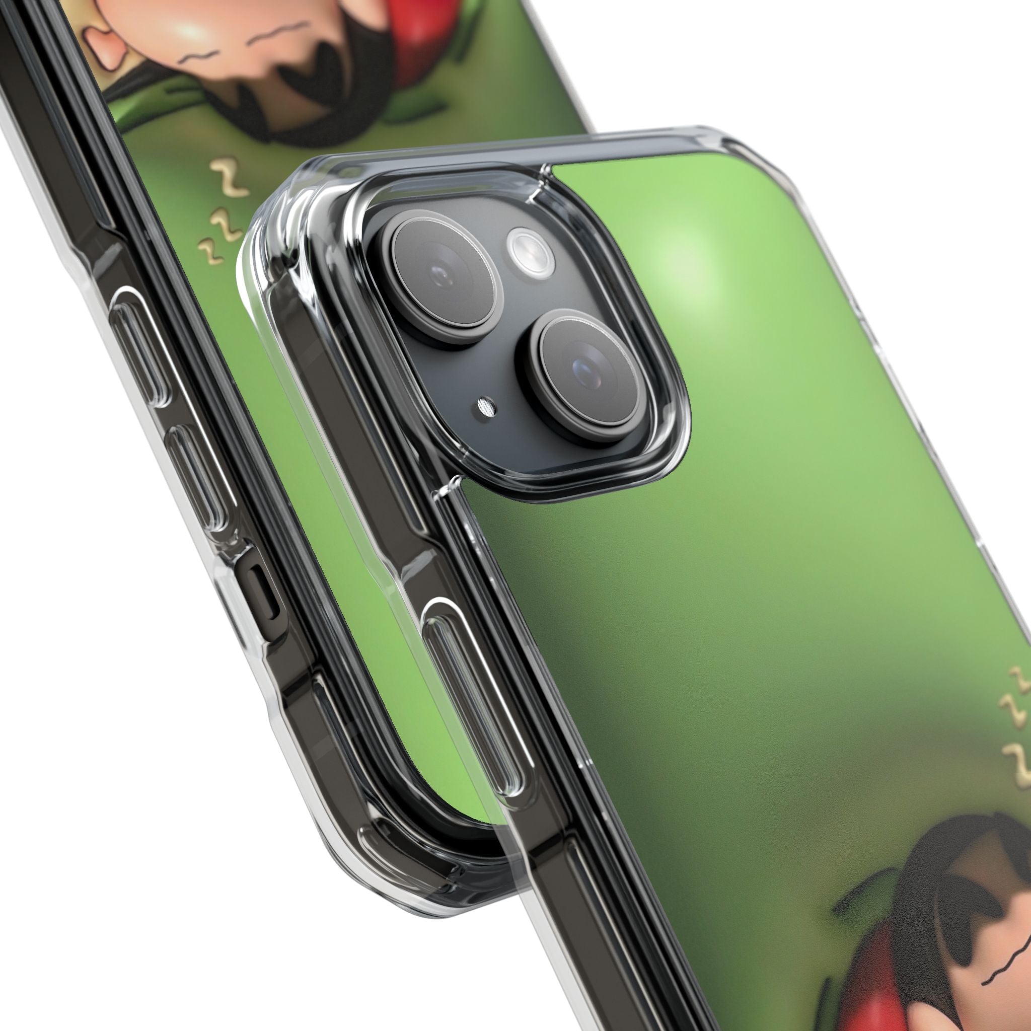 Cute Cartoon Magnetic Phone Case, Clear Impact Case, Fun Phone Cover for Kids, Gift for Anime Lovers, Unique Phone Accessory