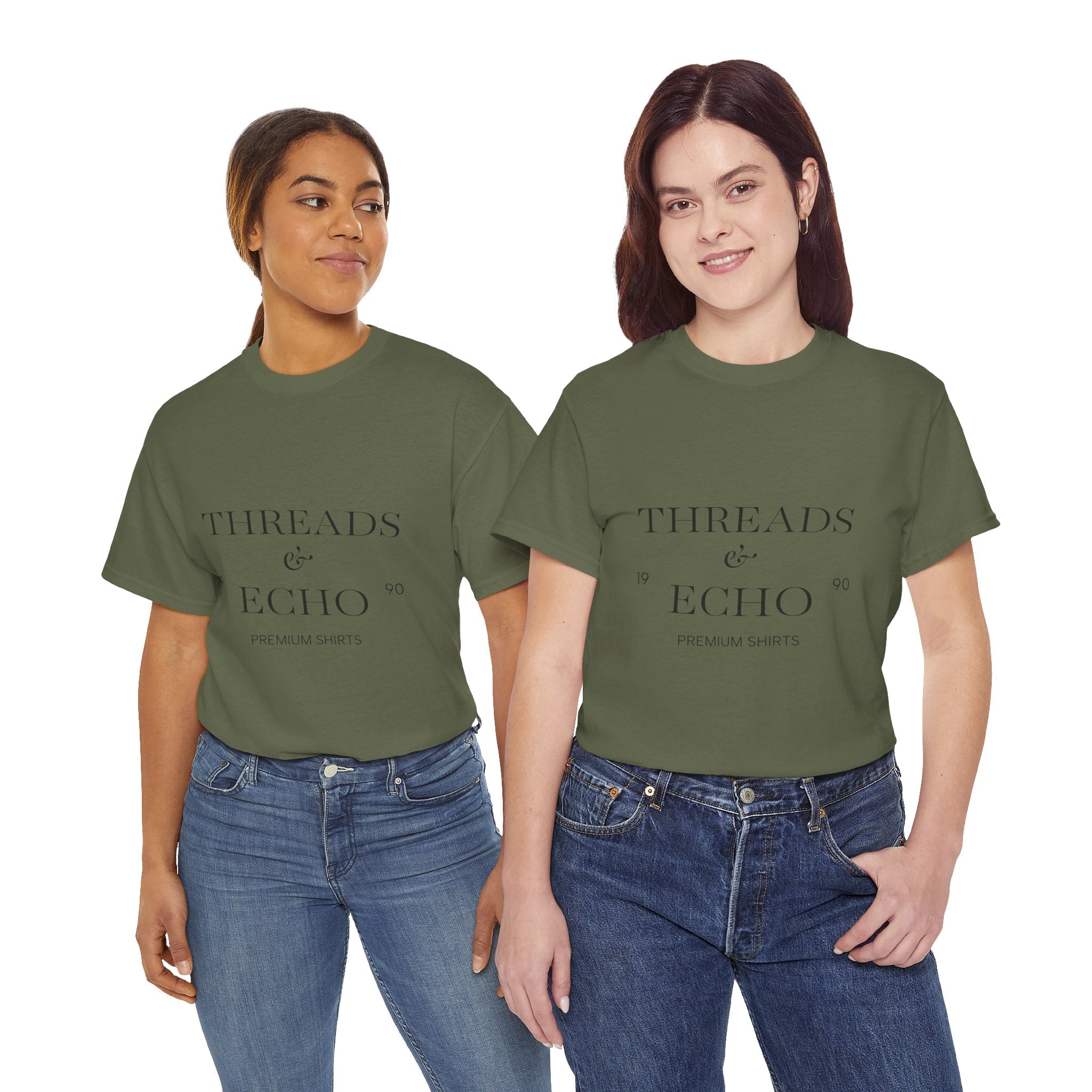 Classic Graphic Tee, Casual Everyday Wear, Unisex Cotton Shirt, Gift for Her/Him, Trendy Streetwear, Birthday/Anniversary/Graduation Gift - Threads & Echo