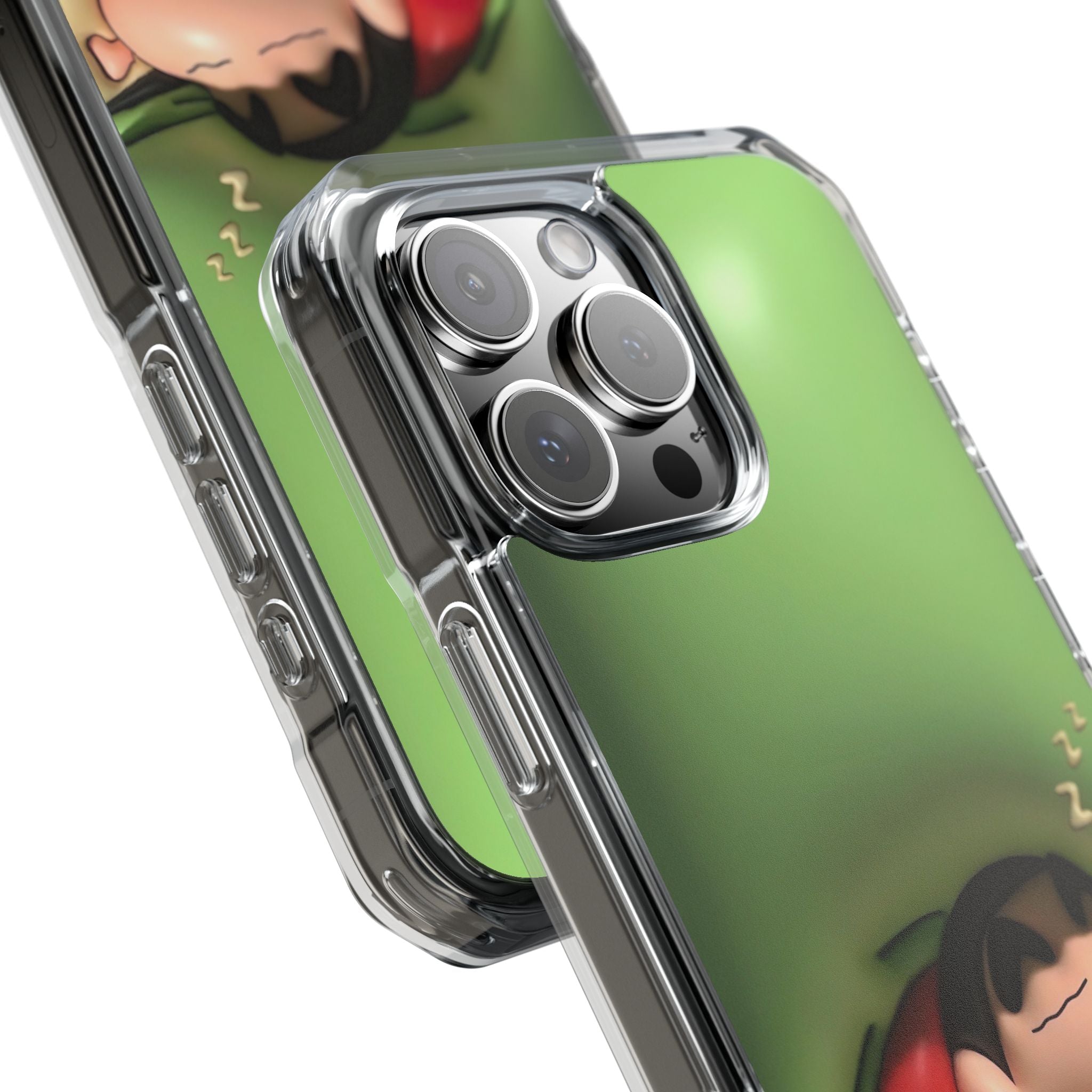 Cute Cartoon Magnetic Phone Case, Clear Impact Case, Fun Phone Cover for Kids, Gift for Anime Lovers, Unique Phone Accessory