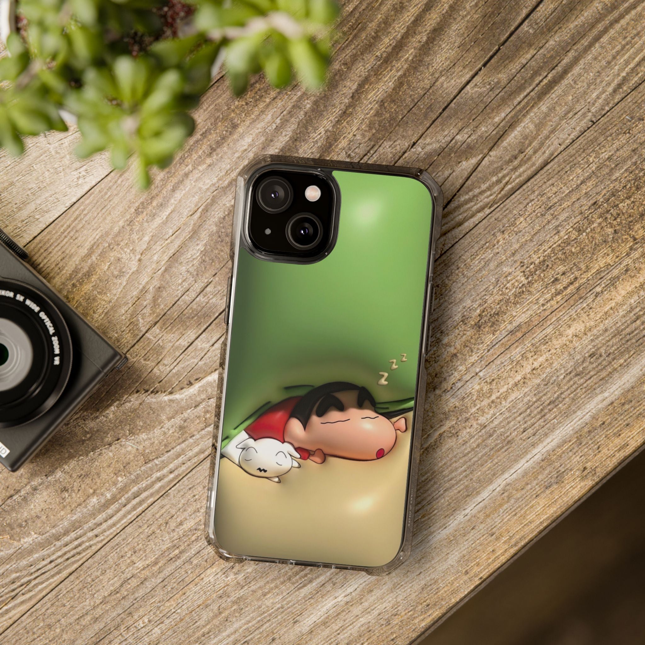 Cute Cartoon Magnetic Phone Case, Clear Impact Case, Fun Phone Cover for Kids, Gift for Anime Lovers, Unique Phone Accessory