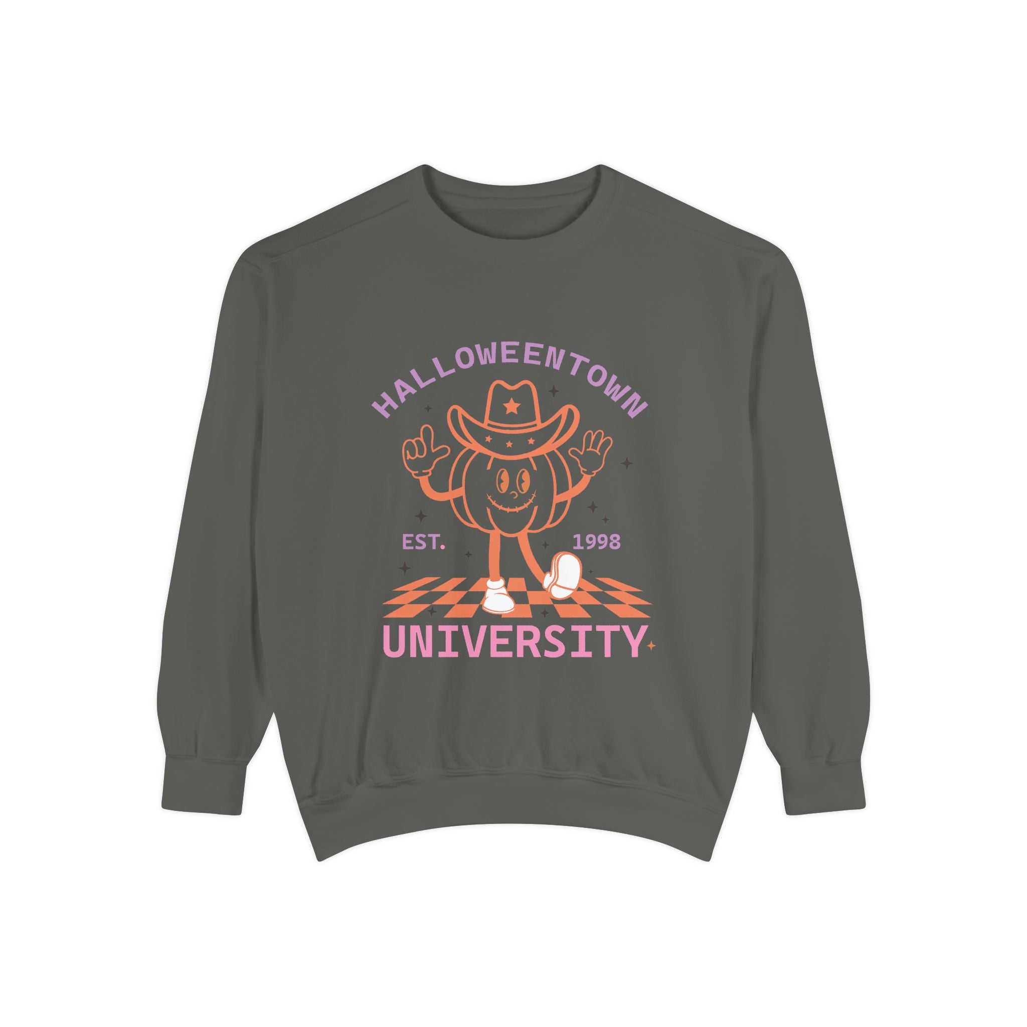 Halloween Town Sweatshirt, Cozy Fall Apparel, Unisex Halloween Clothing, Funny Sweatshirt, Trick or Treat Outfit, Gift for Halloween Lovers