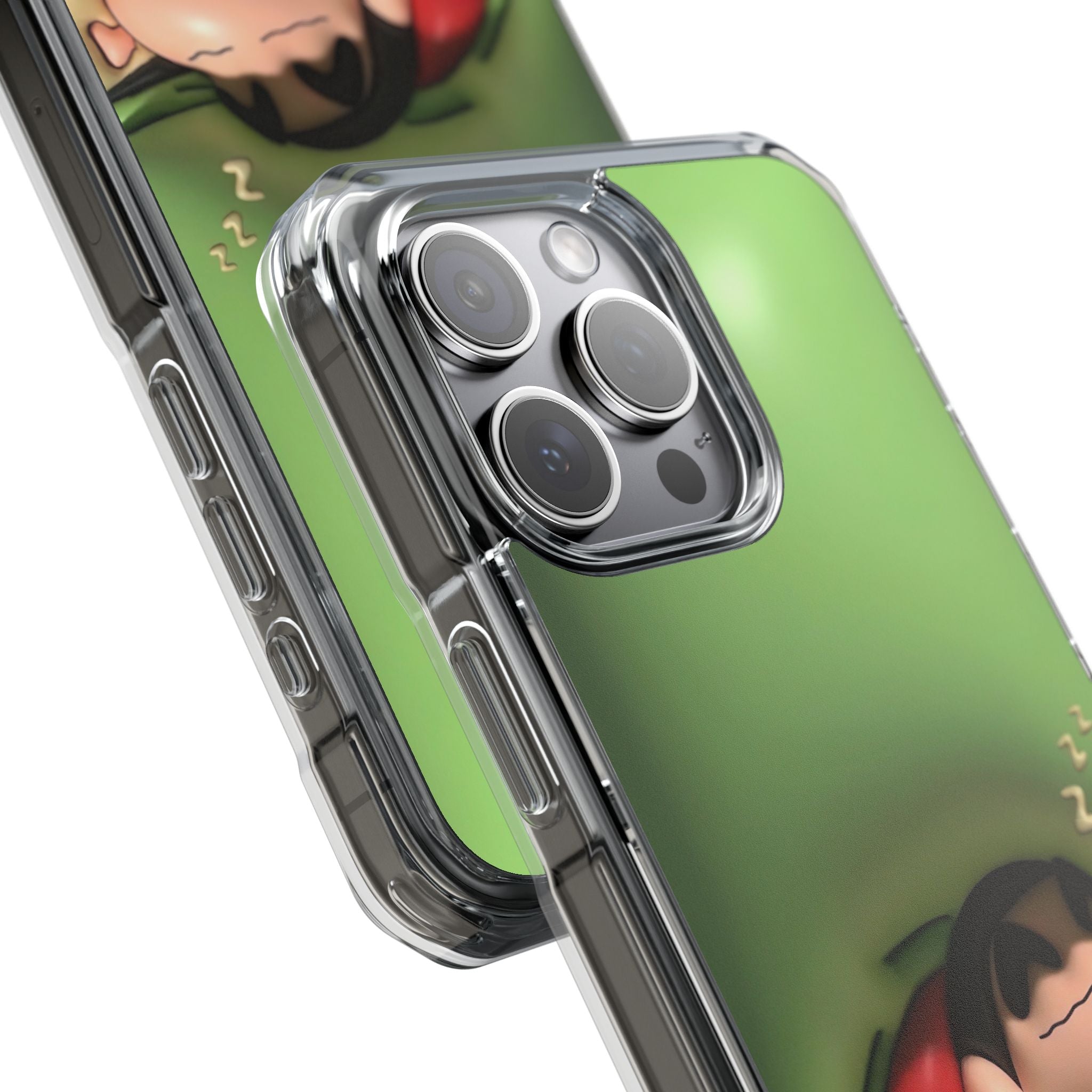 Cute Cartoon Magnetic Phone Case, Clear Impact Case, Fun Phone Cover for Kids, Gift for Anime Lovers, Unique Phone Accessory