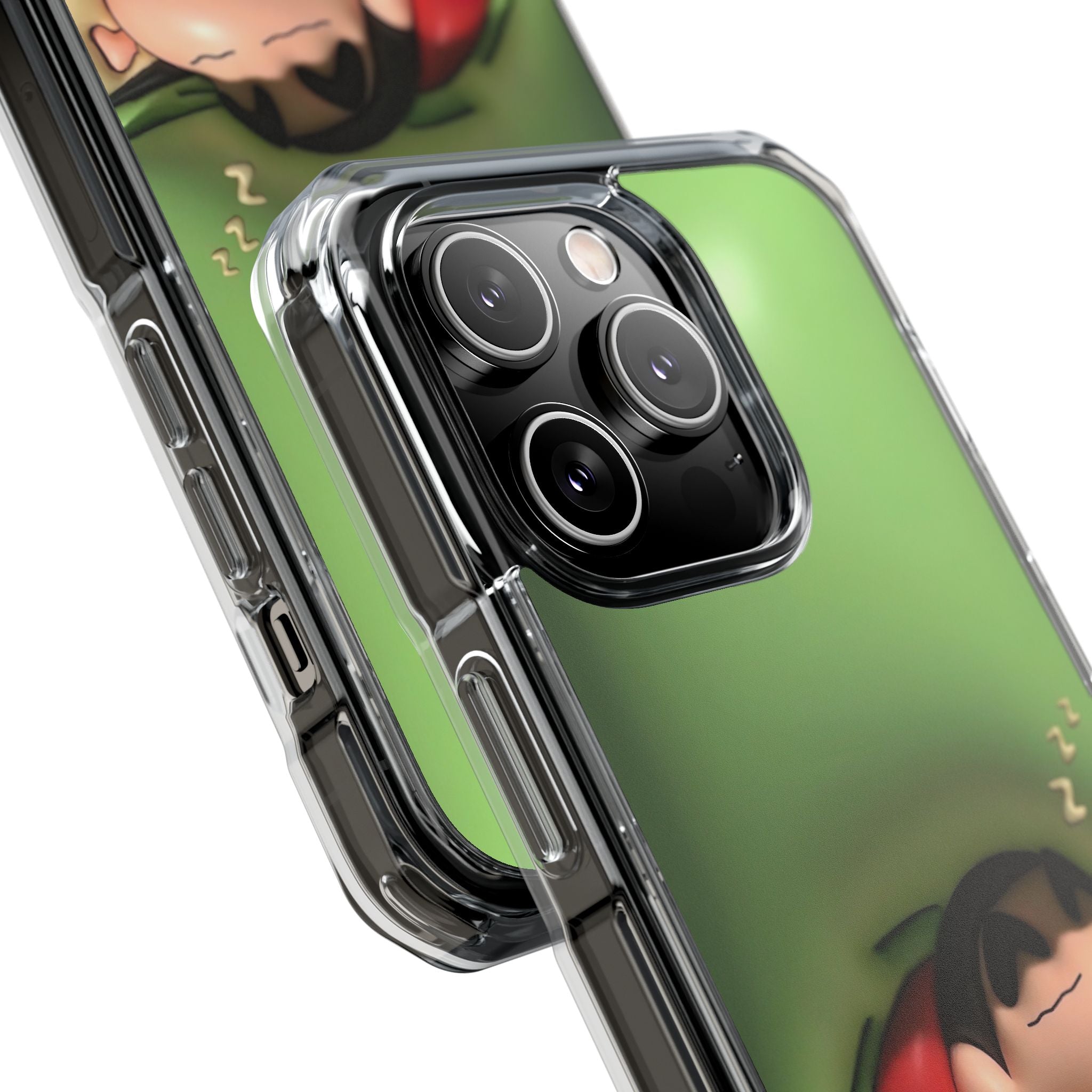 Cute Cartoon Magnetic Phone Case, Clear Impact Case, Fun Phone Cover for Kids, Gift for Anime Lovers, Unique Phone Accessory