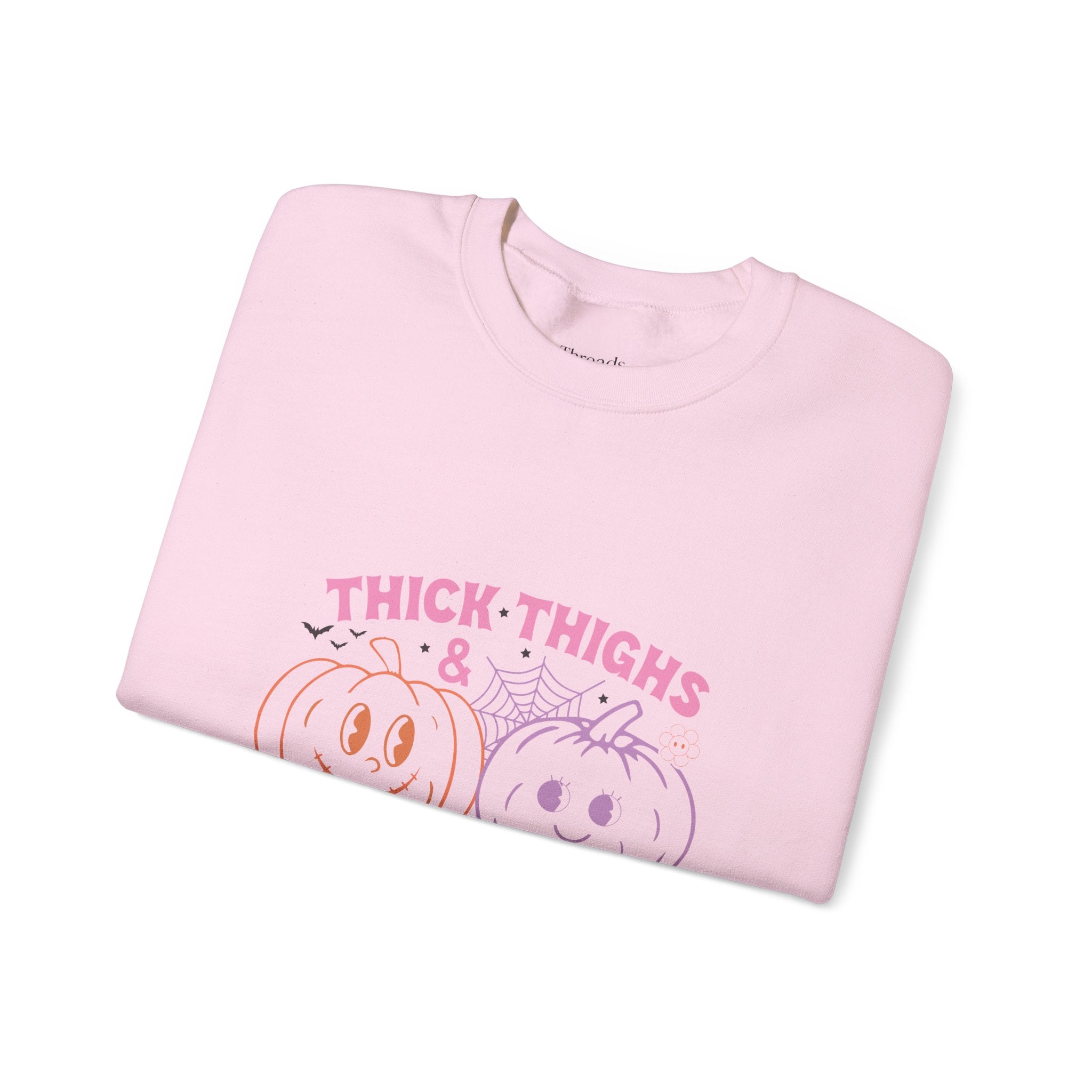 Spooky Vibes Sweatshirt, Pumpkin Crewneck, Halloween Apparel, Cozy Fall Fashion, Unisex Casual Wear, Perfect for Halloween Parties