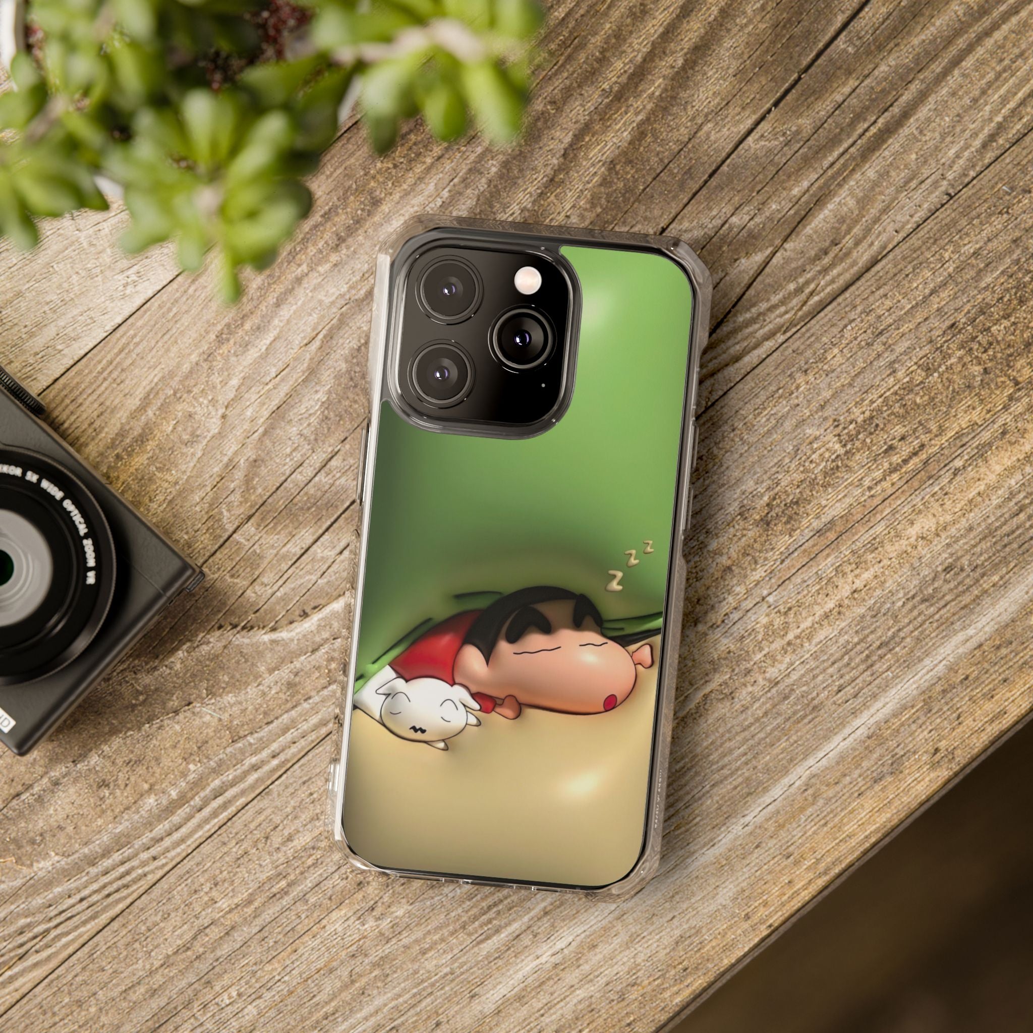 Cute Cartoon Magnetic Phone Case, Clear Impact Case, Fun Phone Cover for Kids, Gift for Anime Lovers, Unique Phone Accessory