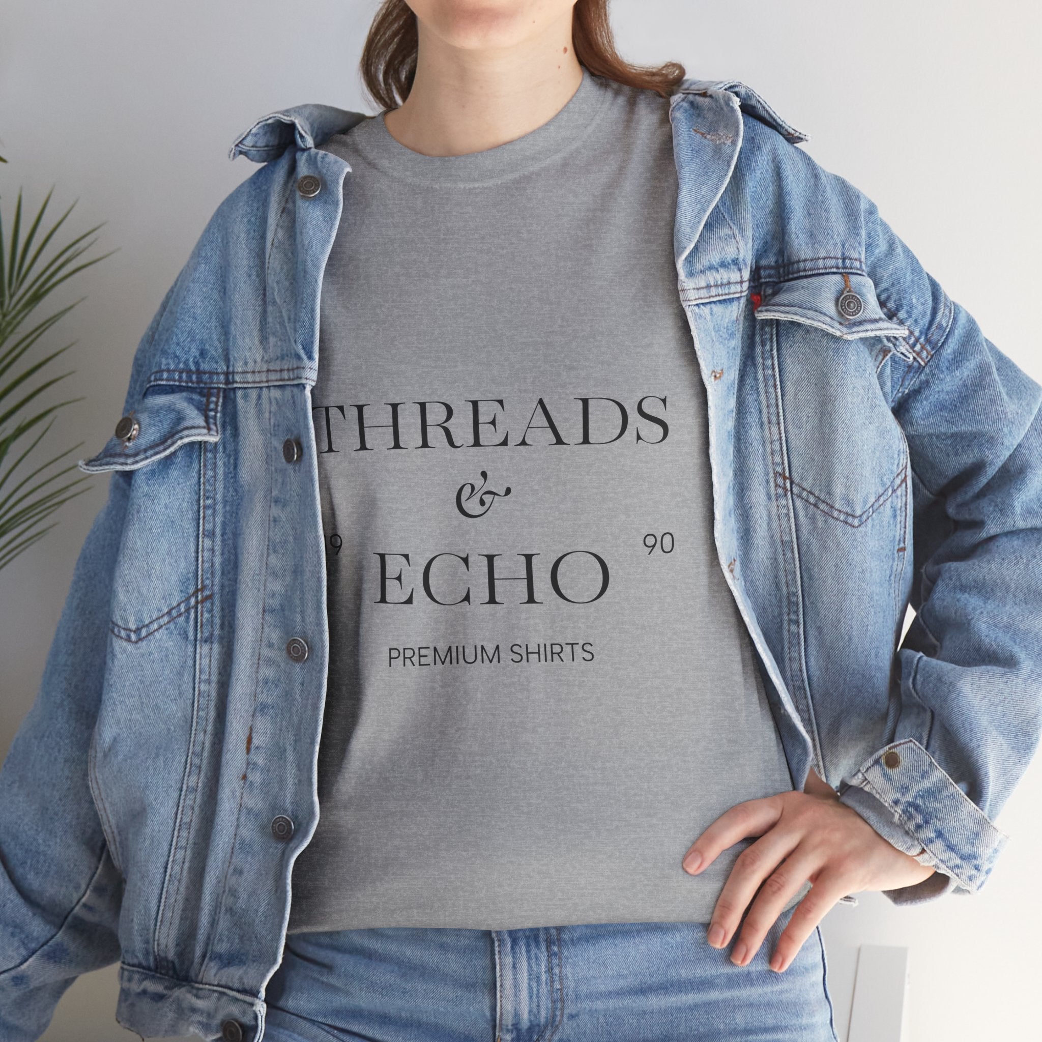 Classic Graphic Tee, Casual Everyday Wear, Unisex Cotton Shirt, Gift for Her/Him, Trendy Streetwear, Birthday/Anniversary/Graduation Gift - Threads & Echo