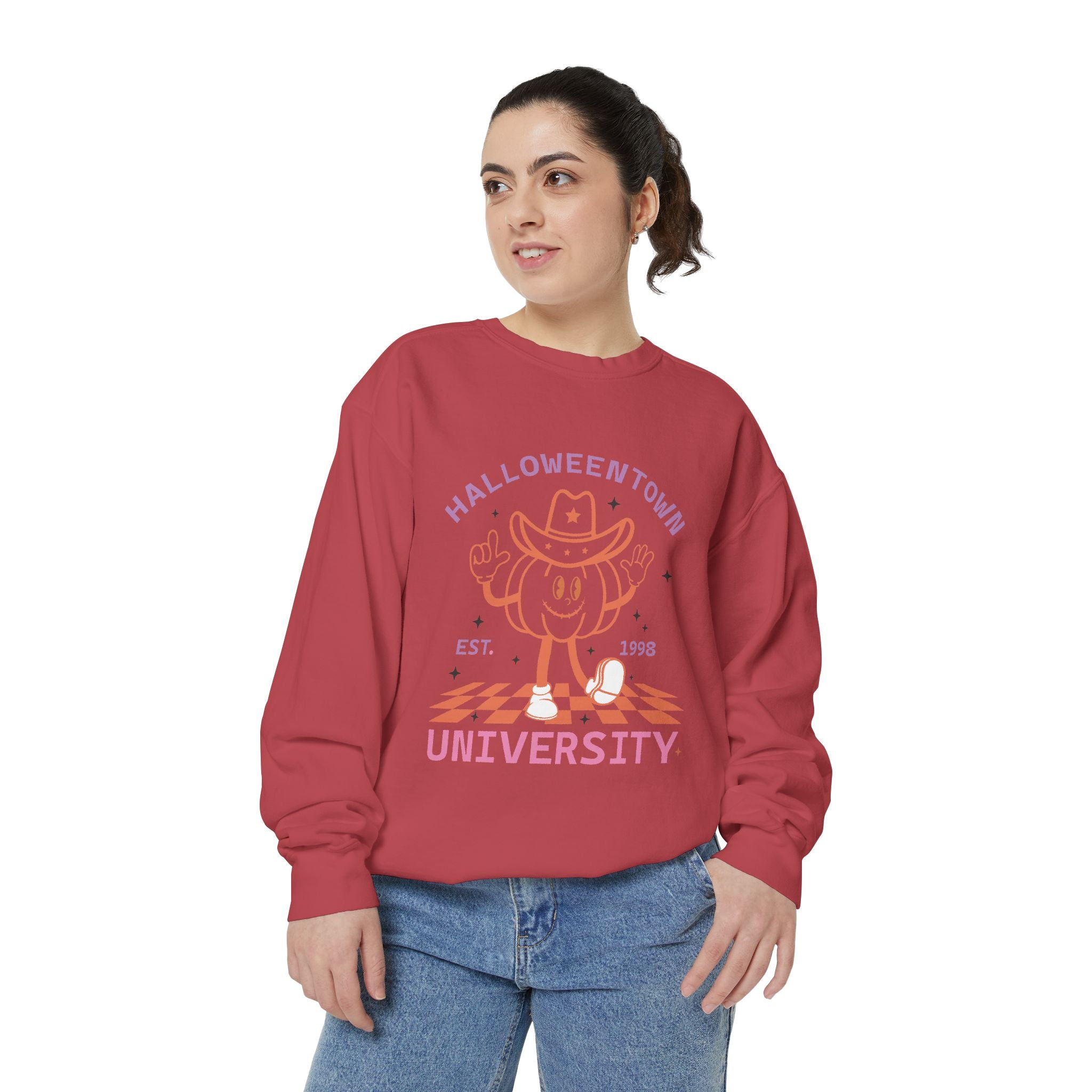 Halloween Town Sweatshirt, Cozy Fall Apparel, Unisex Halloween Clothing, Funny Sweatshirt, Trick or Treat Outfit, Gift for Halloween Lovers