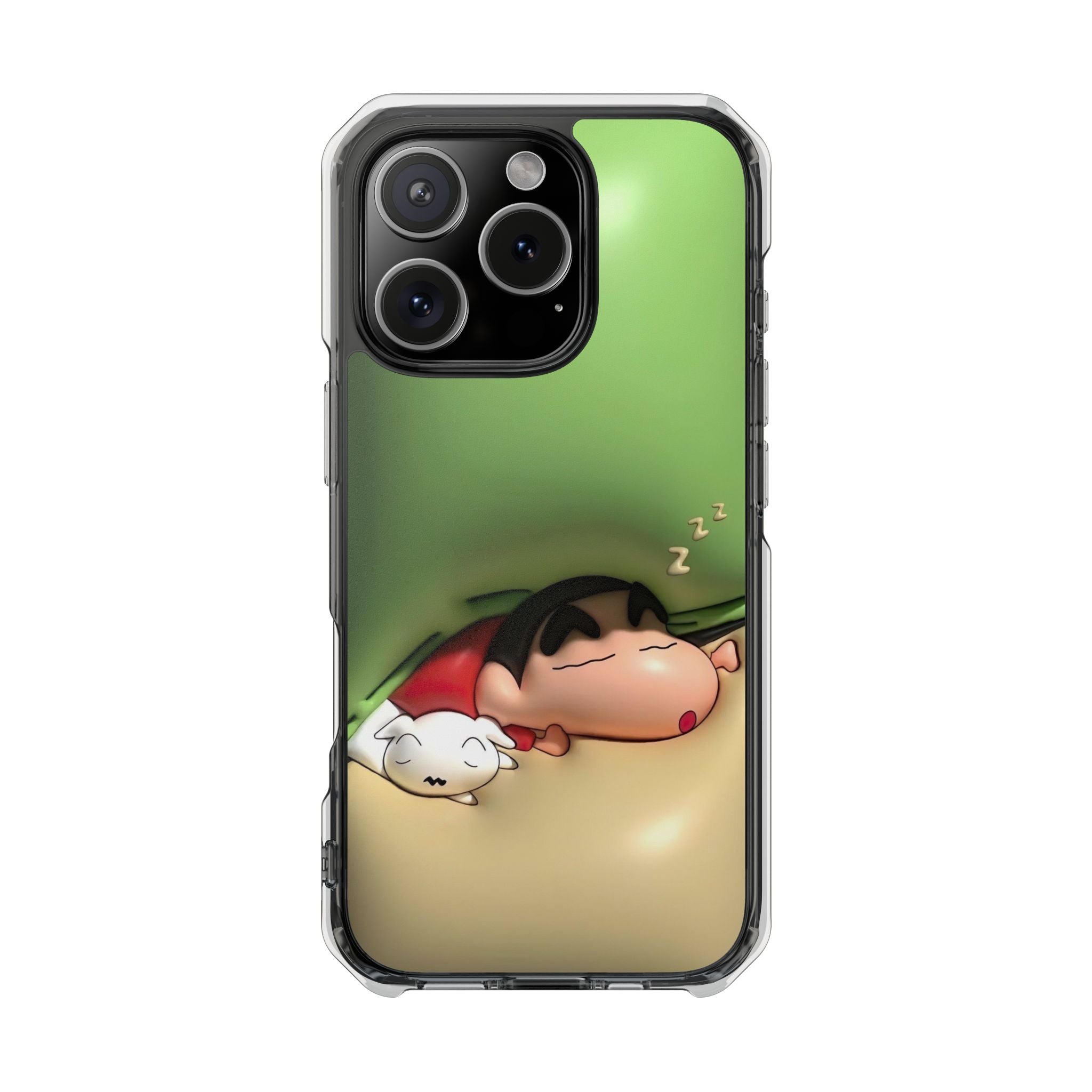 Cute Cartoon Magnetic Phone Case, Clear Impact Case, Fun Phone Cover for Kids, Gift for Anime Lovers, Unique Phone Accessory