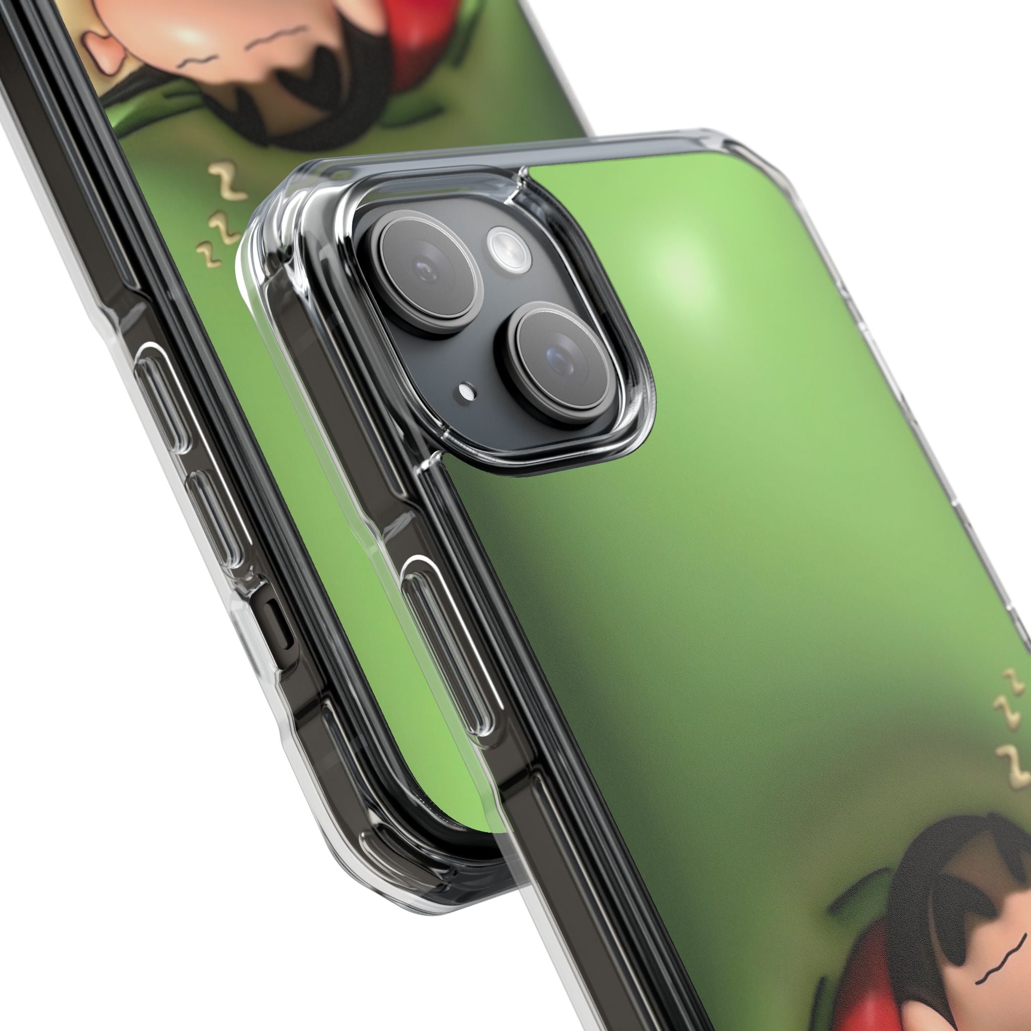 Cute Cartoon Magnetic Phone Case, Clear Impact Case, Fun Phone Cover for Kids, Gift for Anime Lovers, Unique Phone Accessory