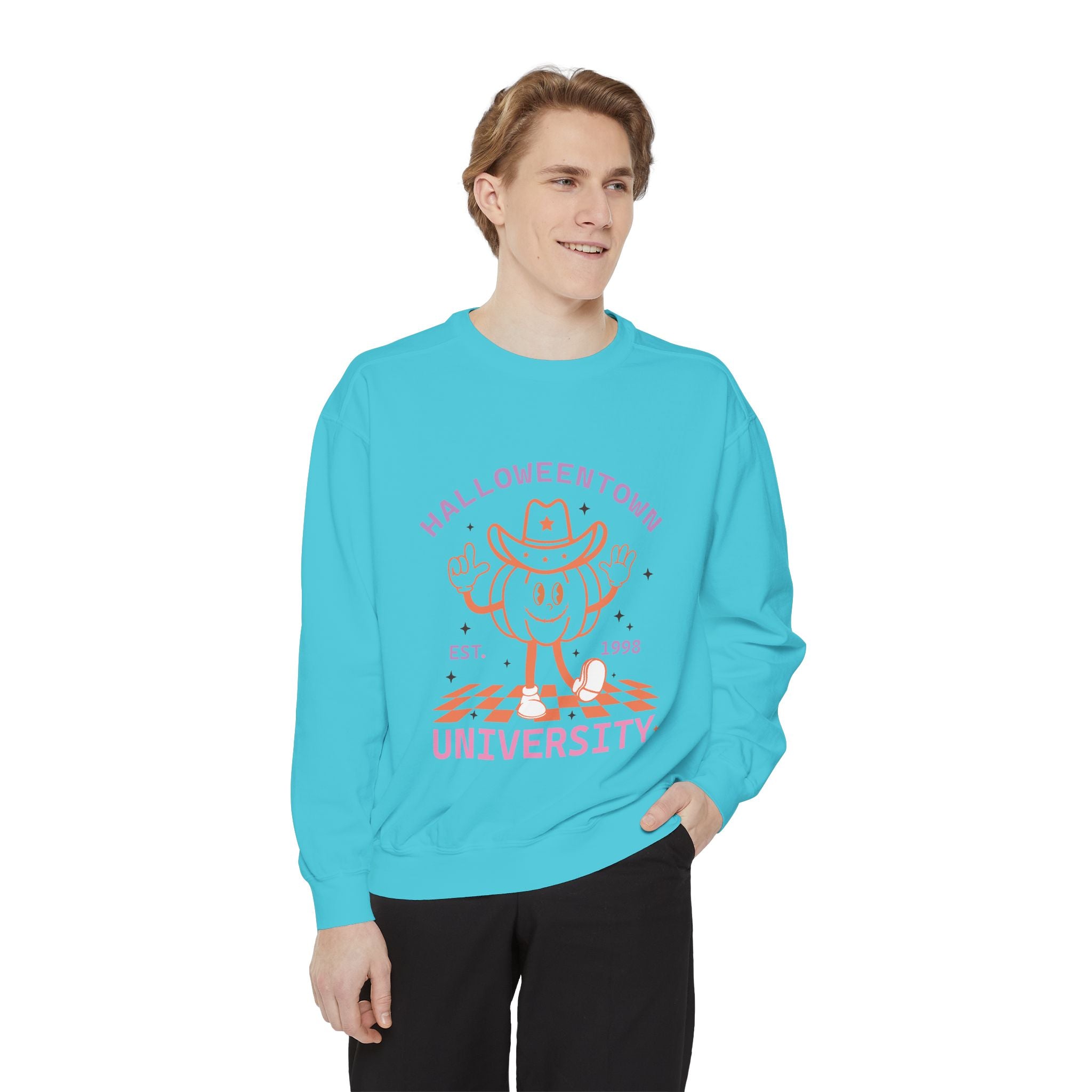 Halloween Town Sweatshirt, Cozy Fall Apparel, Unisex Halloween Clothing, Funny Sweatshirt, Trick or Treat Outfit, Gift for Halloween Lovers