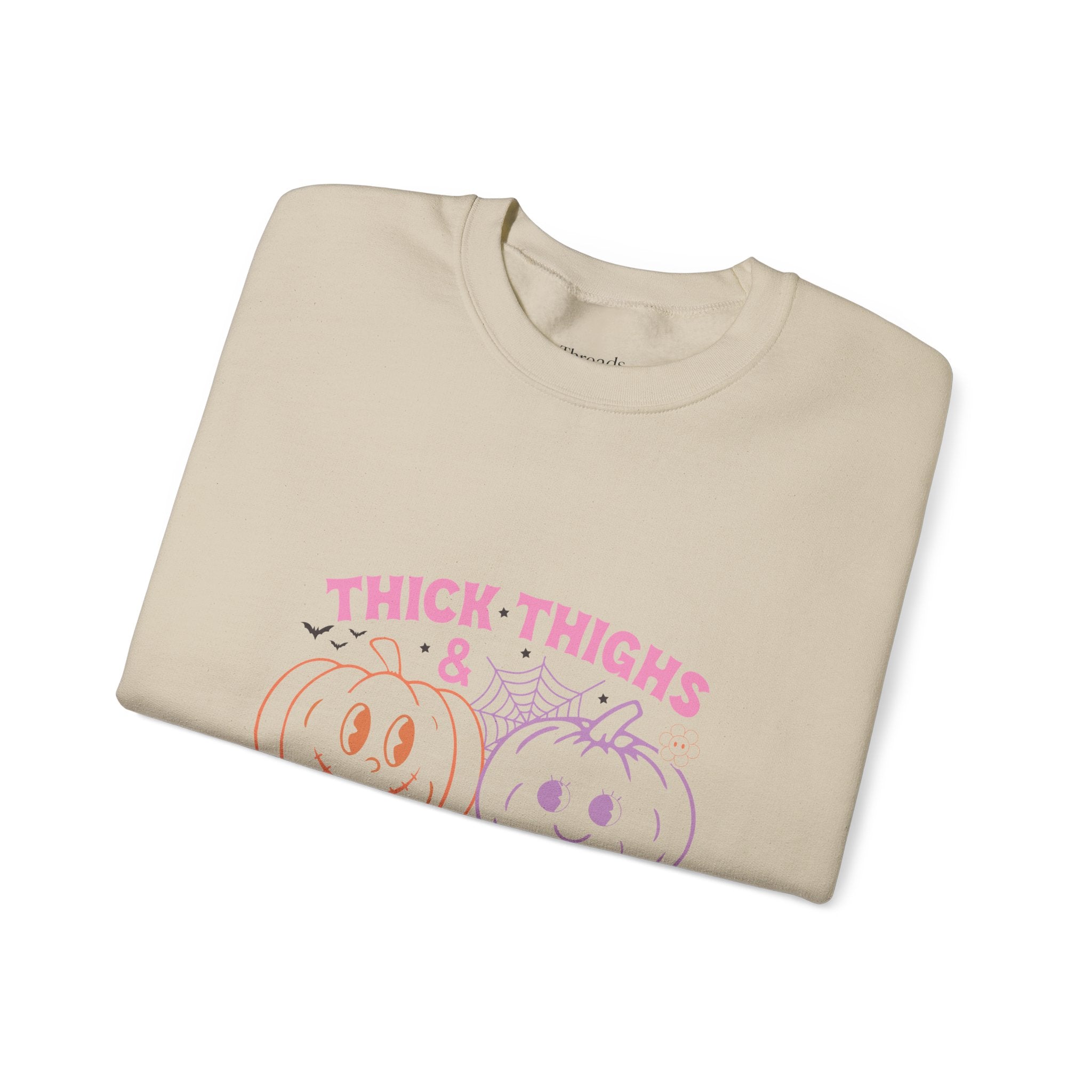 Spooky Vibes Sweatshirt, Pumpkin Crewneck, Halloween Apparel, Cozy Fall Fashion, Unisex Casual Wear, Perfect for Halloween Parties