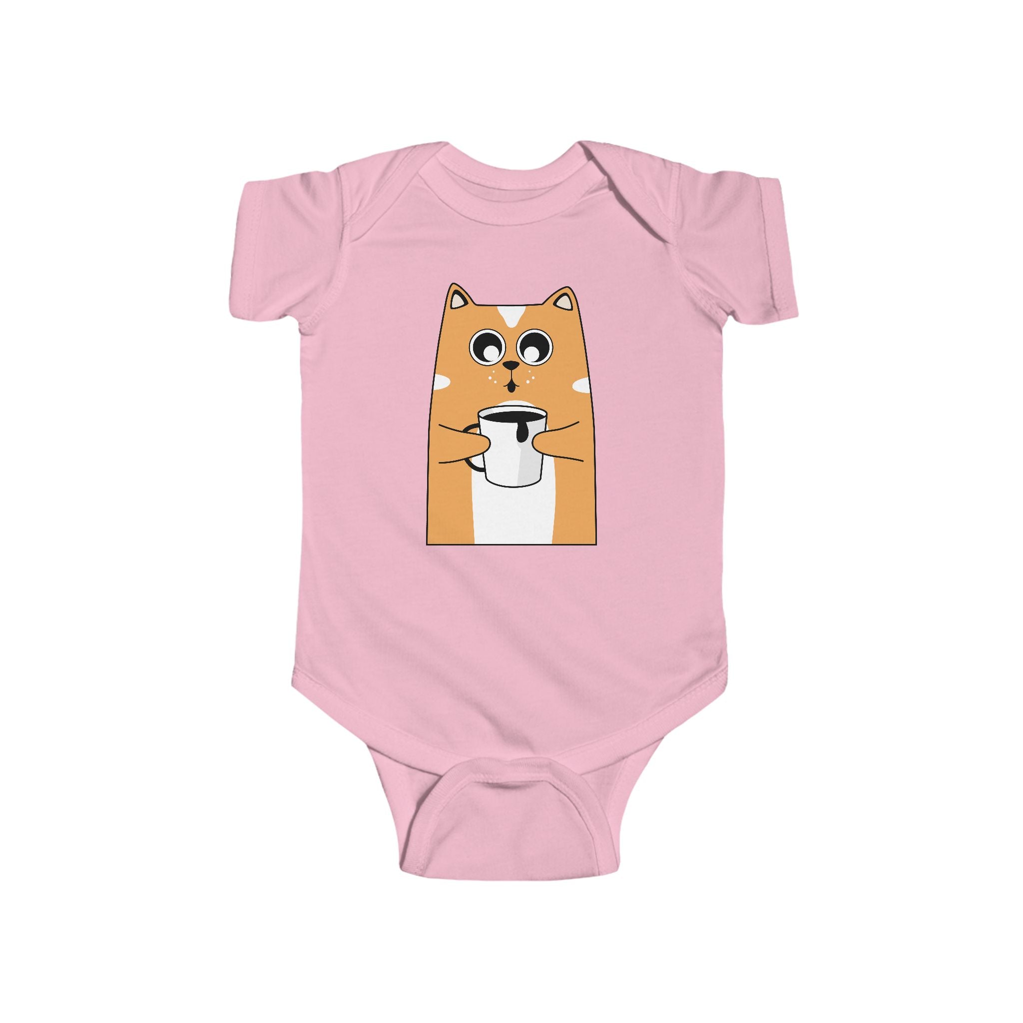 Cute Cat Coffee Infant Bodysuit, Baby Shower Gift, Toddler Outfit, Nursery Decor, Funny Baby Onesie