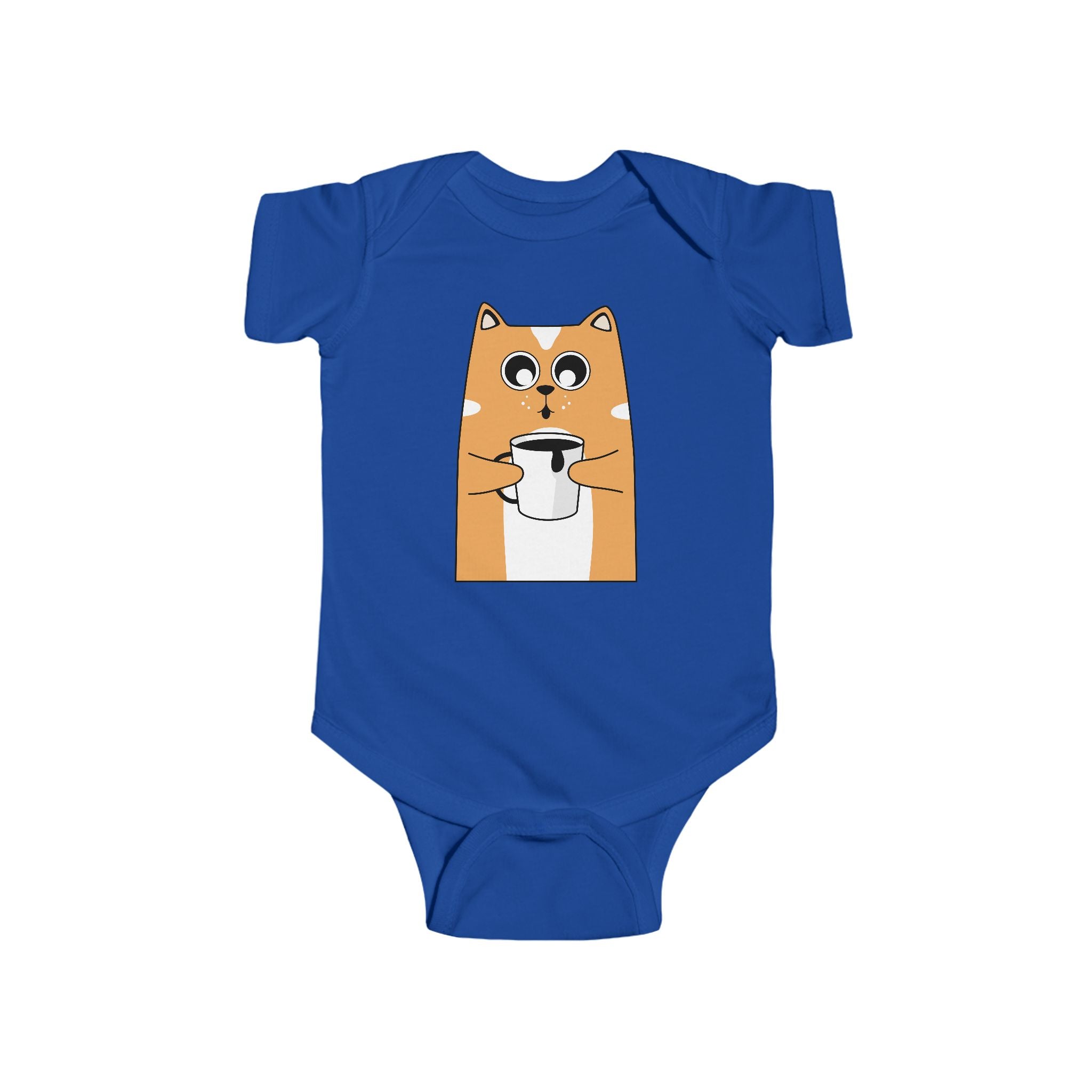 Cute Cat Coffee Infant Bodysuit, Baby Shower Gift, Toddler Outfit, Nursery Decor, Funny Baby Onesie