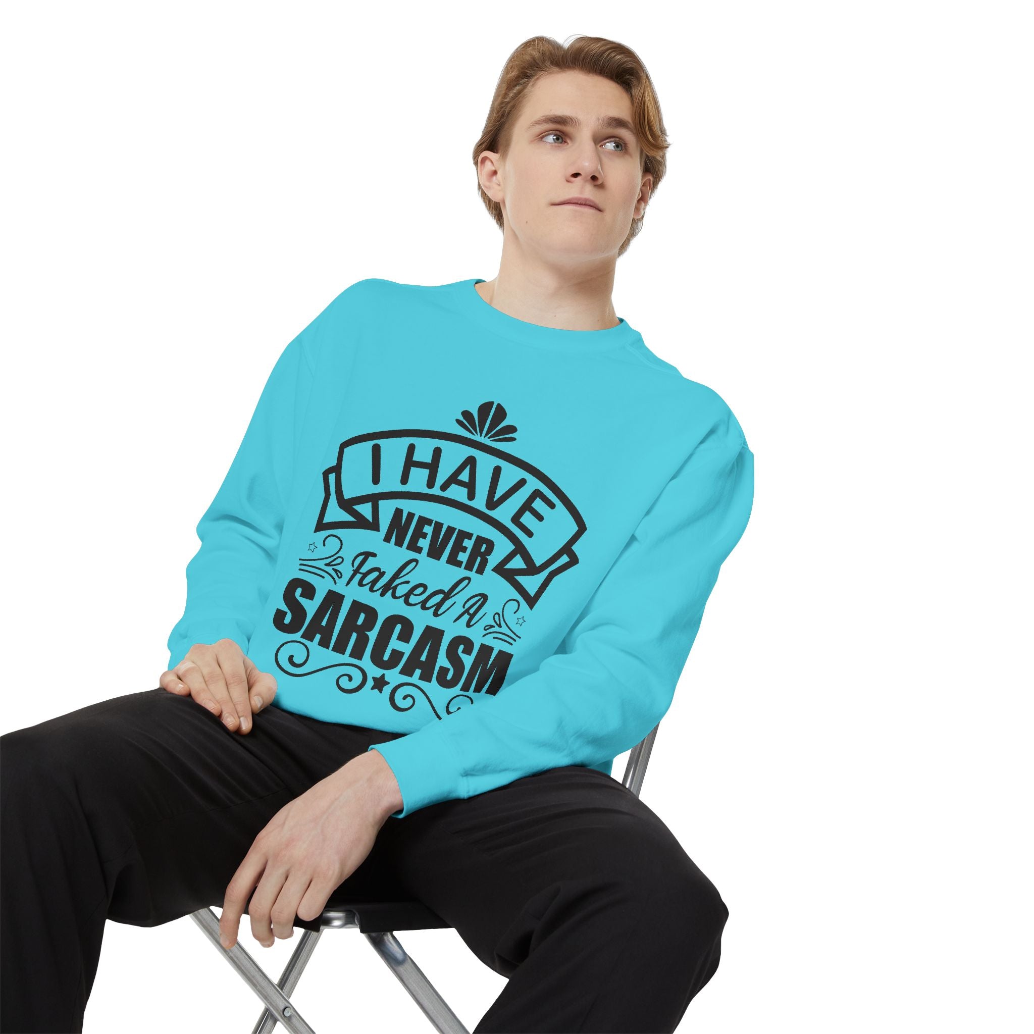 Sarcasm Sweatshirt - Funny Gift for Friends, Unisex Crewneck, Casual Wear, Cozy Style, Humor Apparel