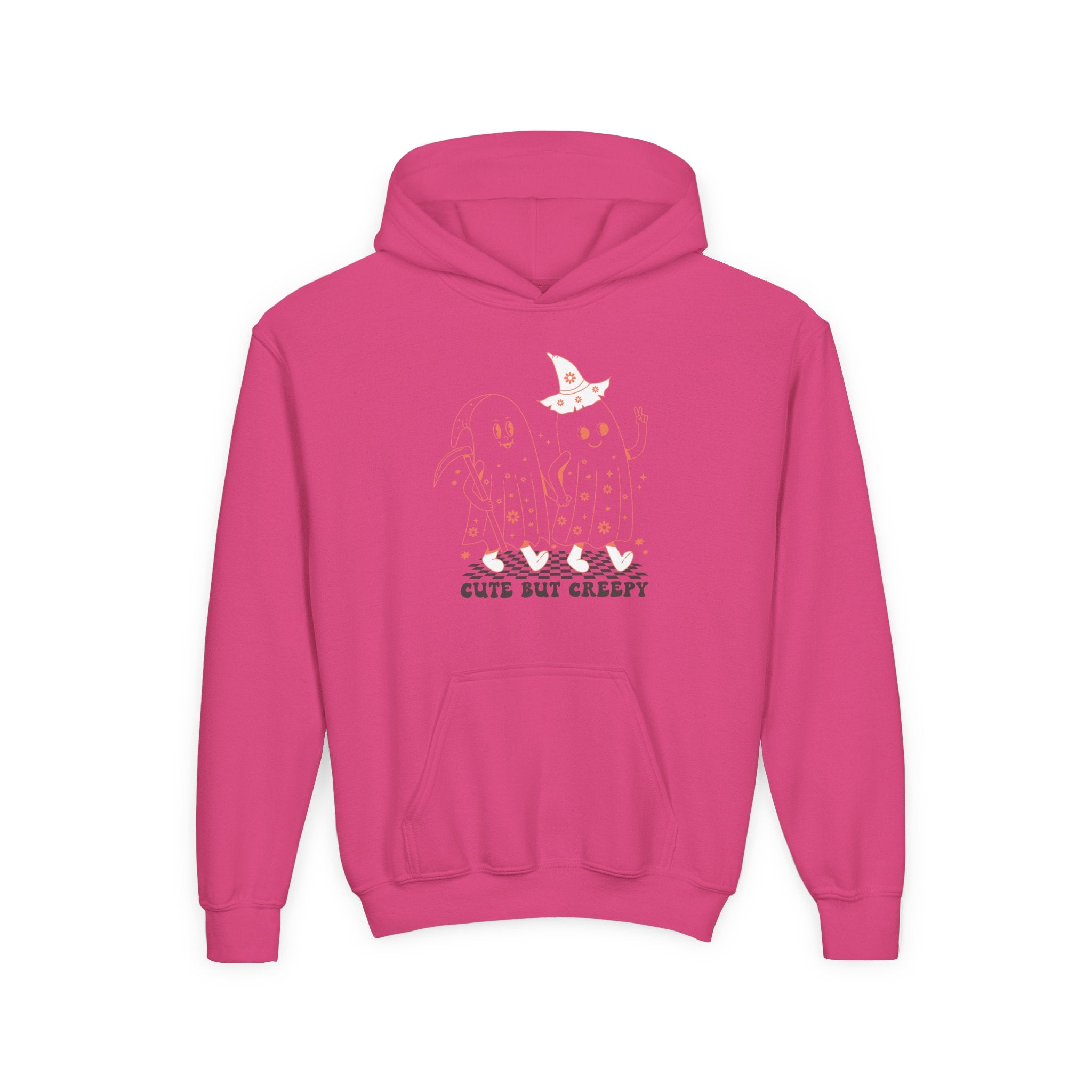 Cute but Creepy Youth Hoodie | Trendy Sweatshirt for Teens | Unique Gift for Halloween, Birthdays, or Everyday Wear
