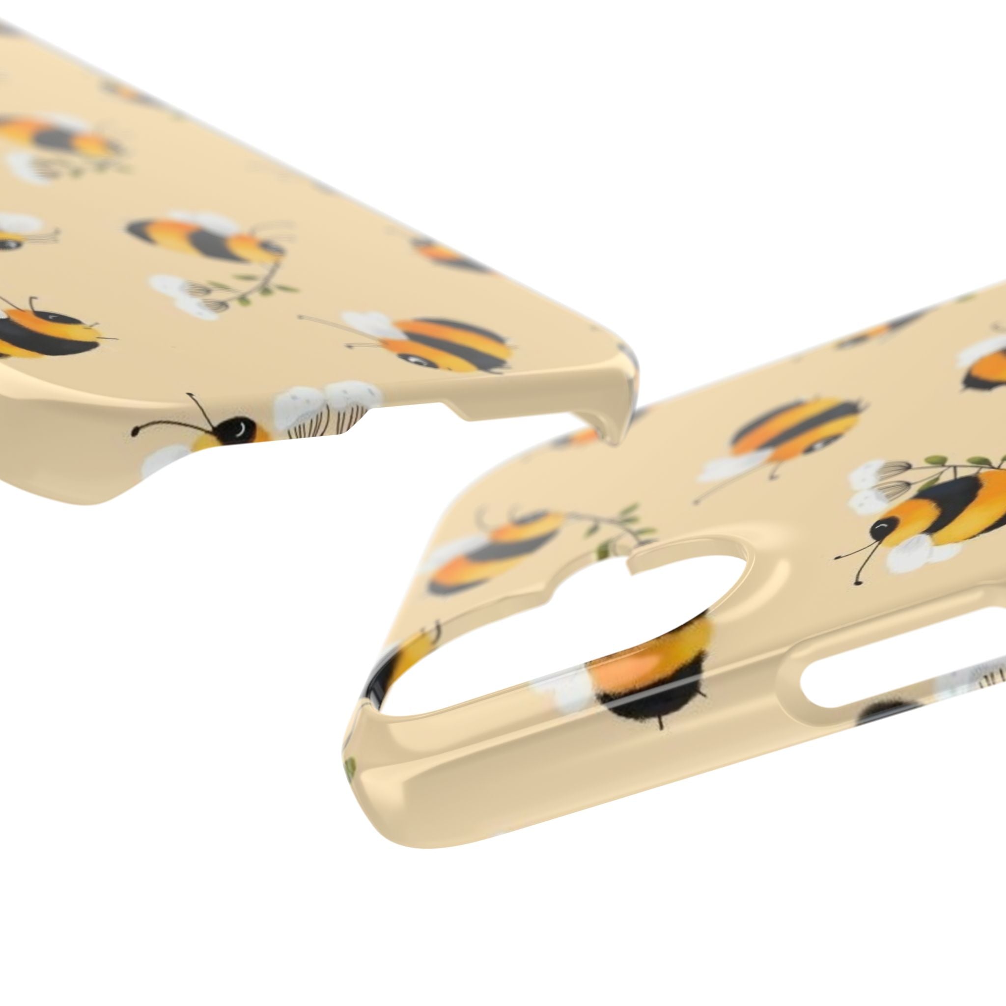 Bee-inspired Slim Phone Cases, Cute Bumblebee Design, Eco-friendly Mobile Covers, Perfect Gift for Nature Lovers