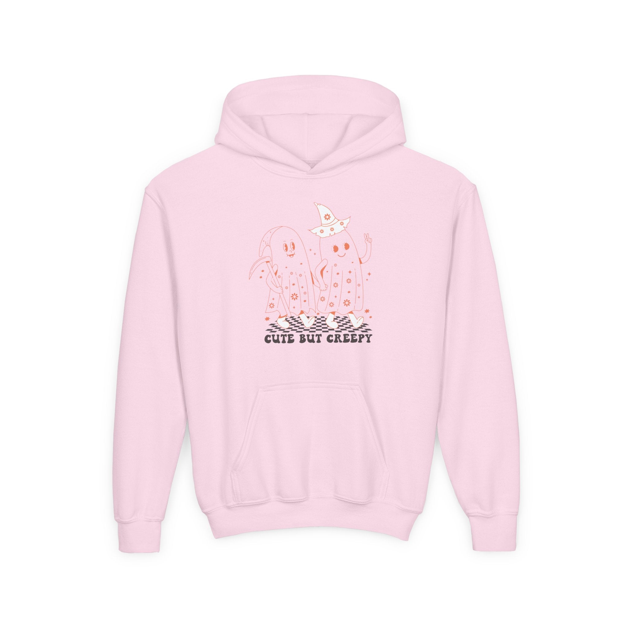 Cute but Creepy Youth Hoodie | Trendy Sweatshirt for Teens | Unique Gift for Halloween, Birthdays, or Everyday Wear