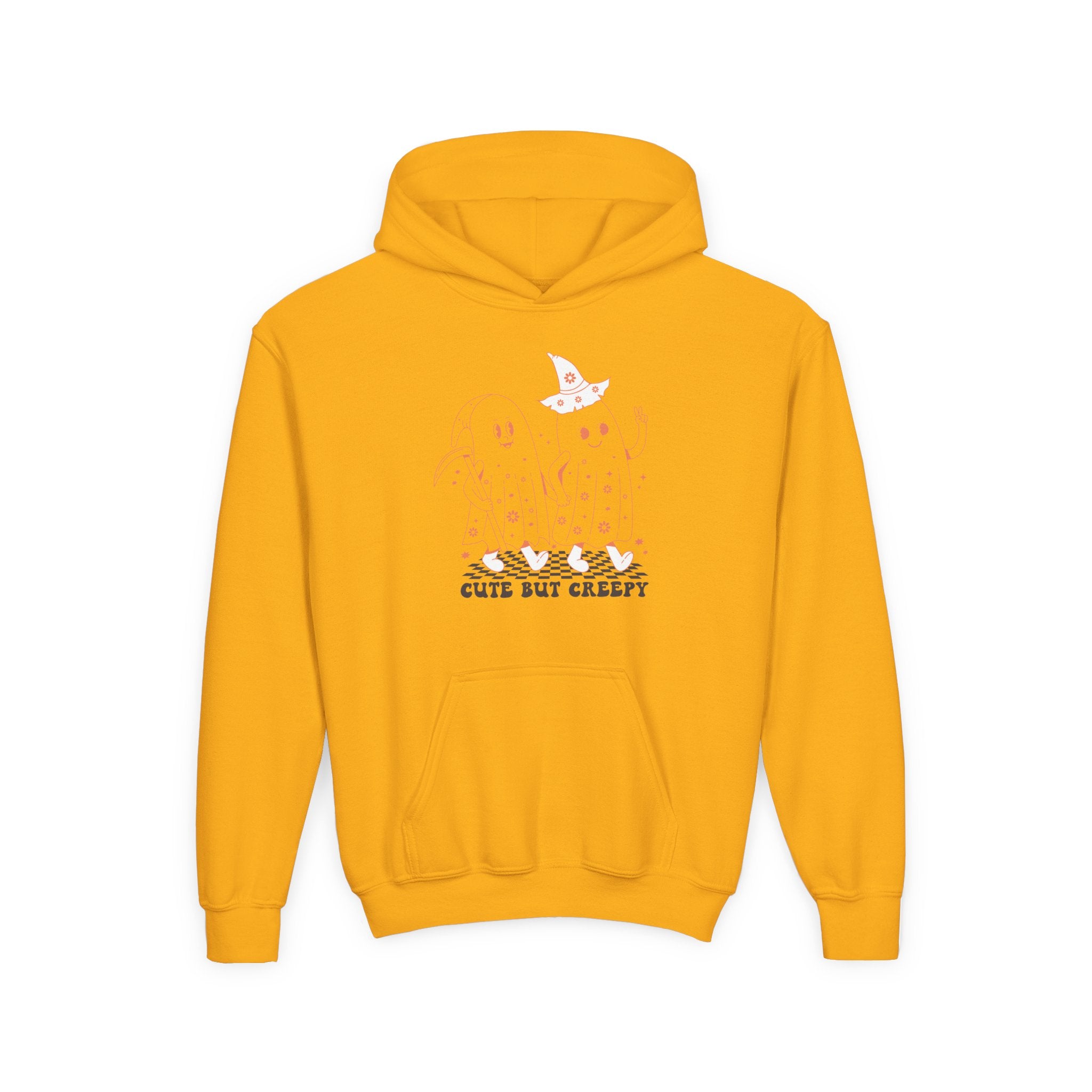Cute but Creepy Youth Hoodie | Trendy Sweatshirt for Teens | Unique Gift for Halloween, Birthdays, or Everyday Wear
