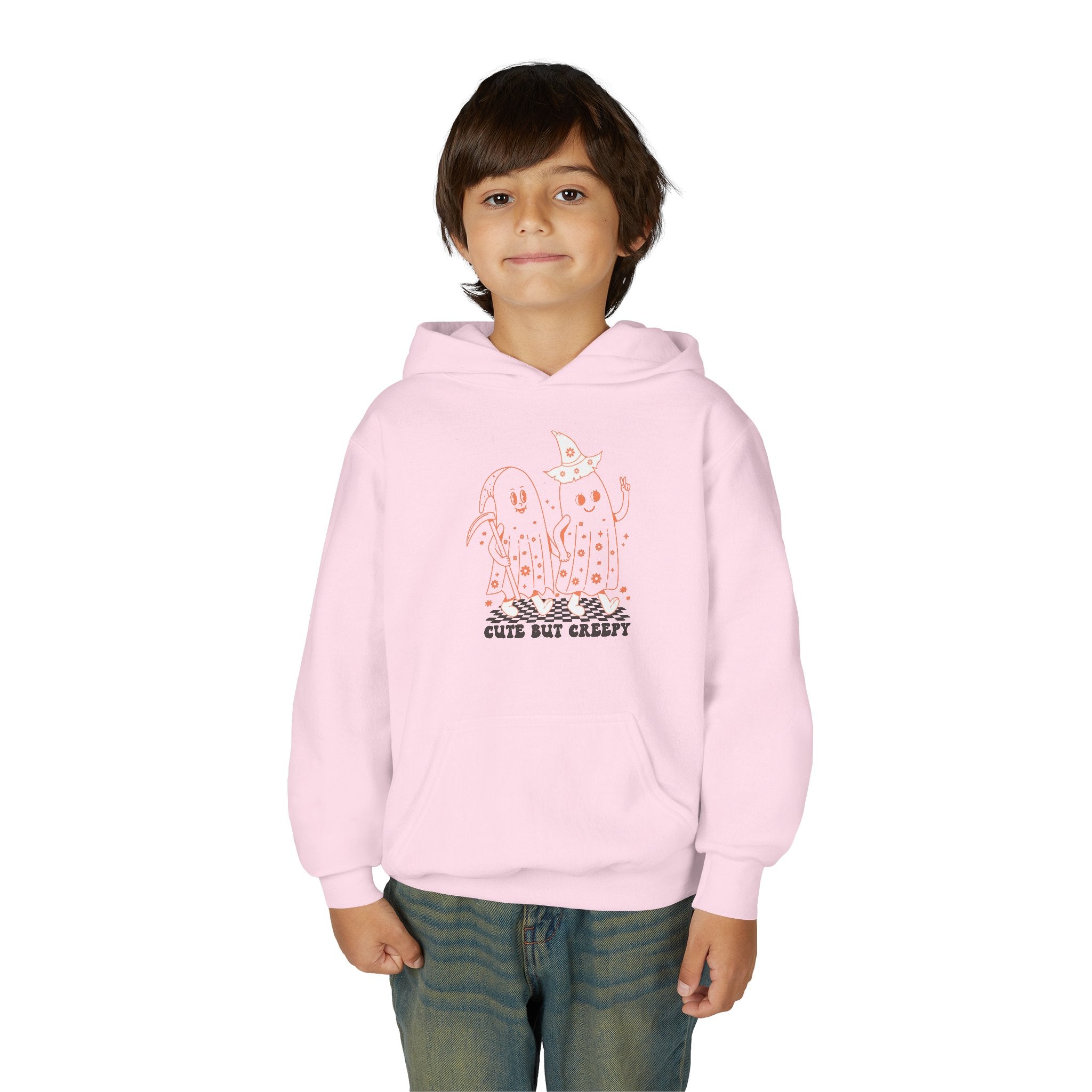 Cute but Creepy Youth Hoodie | Trendy Sweatshirt for Teens | Unique Gift for Halloween, Birthdays, or Everyday Wear