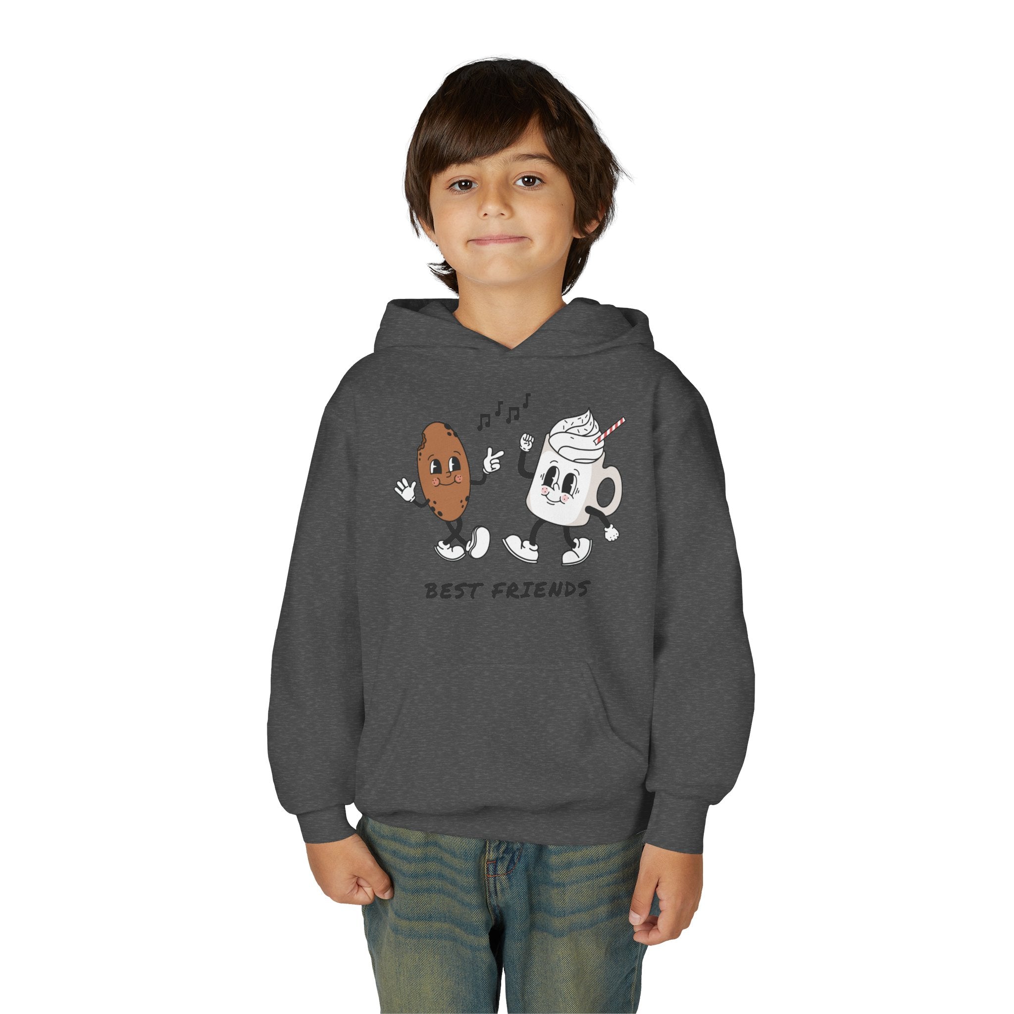 Best Friends Youth Hoodie - Cute Friendship Sweatshirt for Kids, Gift for Besties, Matching Outfit, Cozy Wear for Playdates