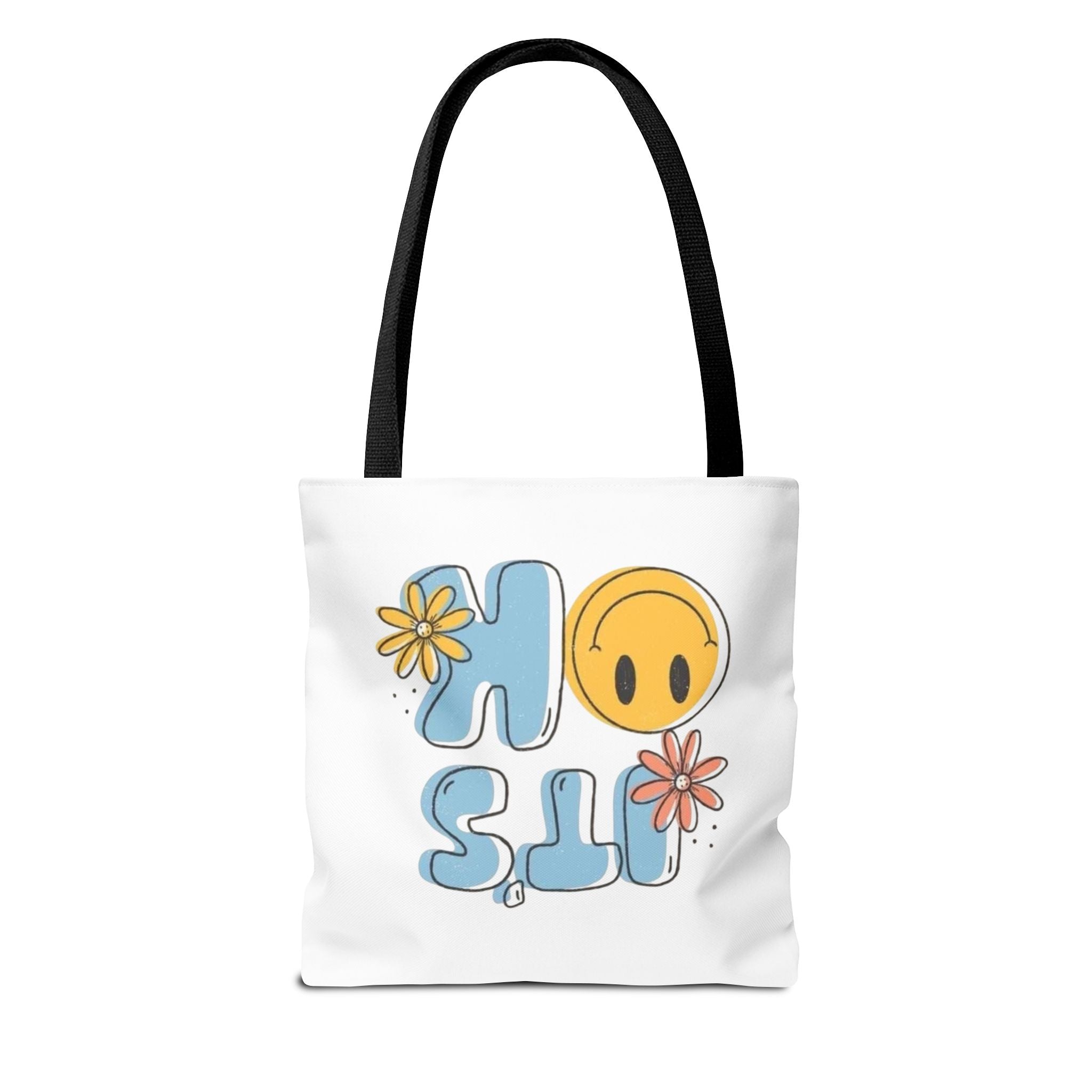 Cheerful Tote Bag - 'It's OK', Colorful Floral Design, Everyday Use, Gift for Friends, Beach & Shopping Bag