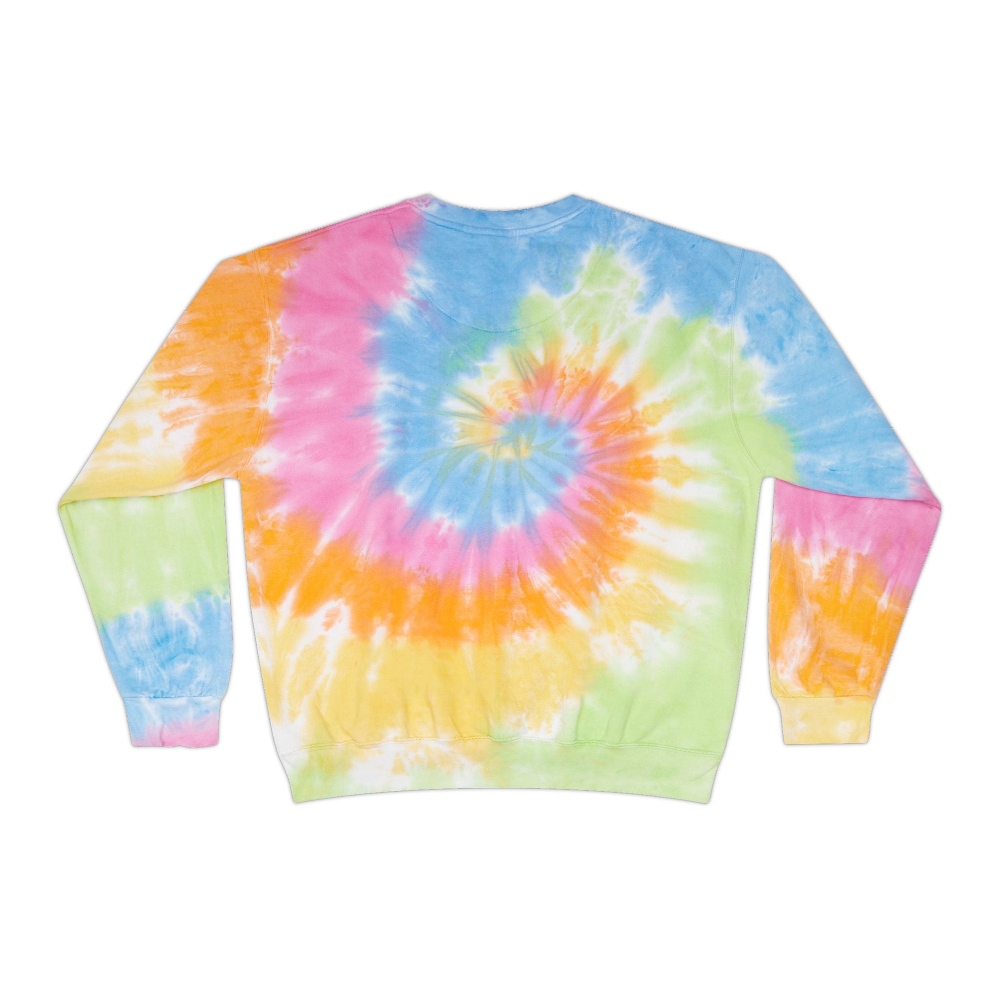 Cheerful Tie-Dye Sweatshirt | Perfect for Cozy Days, Gift for Friends, Self-Care, Summer Festivals, Relaxed Vibes