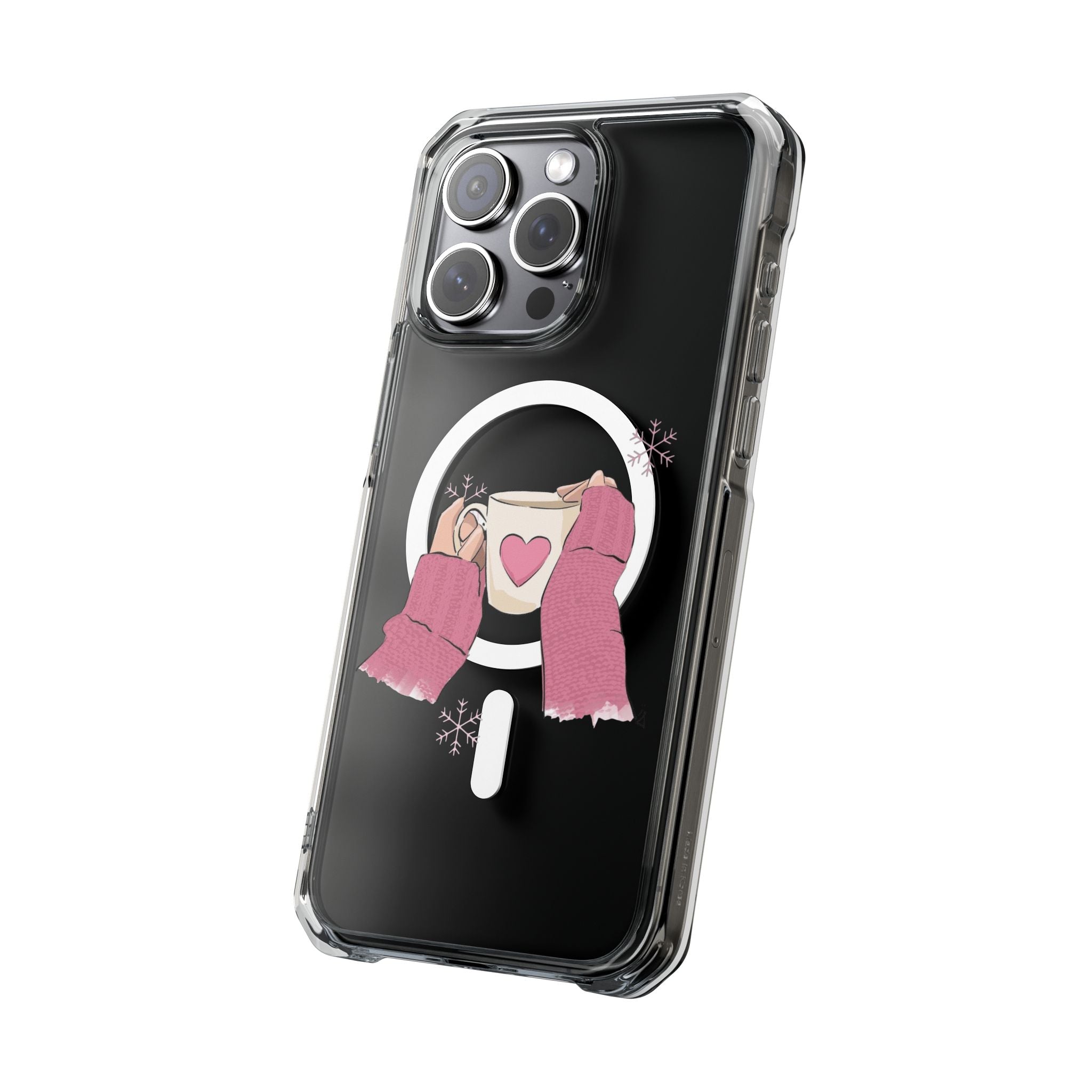 Heartwarming Magnetic Phone Case, Cute Smartphone Cover, Winter Accessories, Gift for Her, Instagrammable Tech